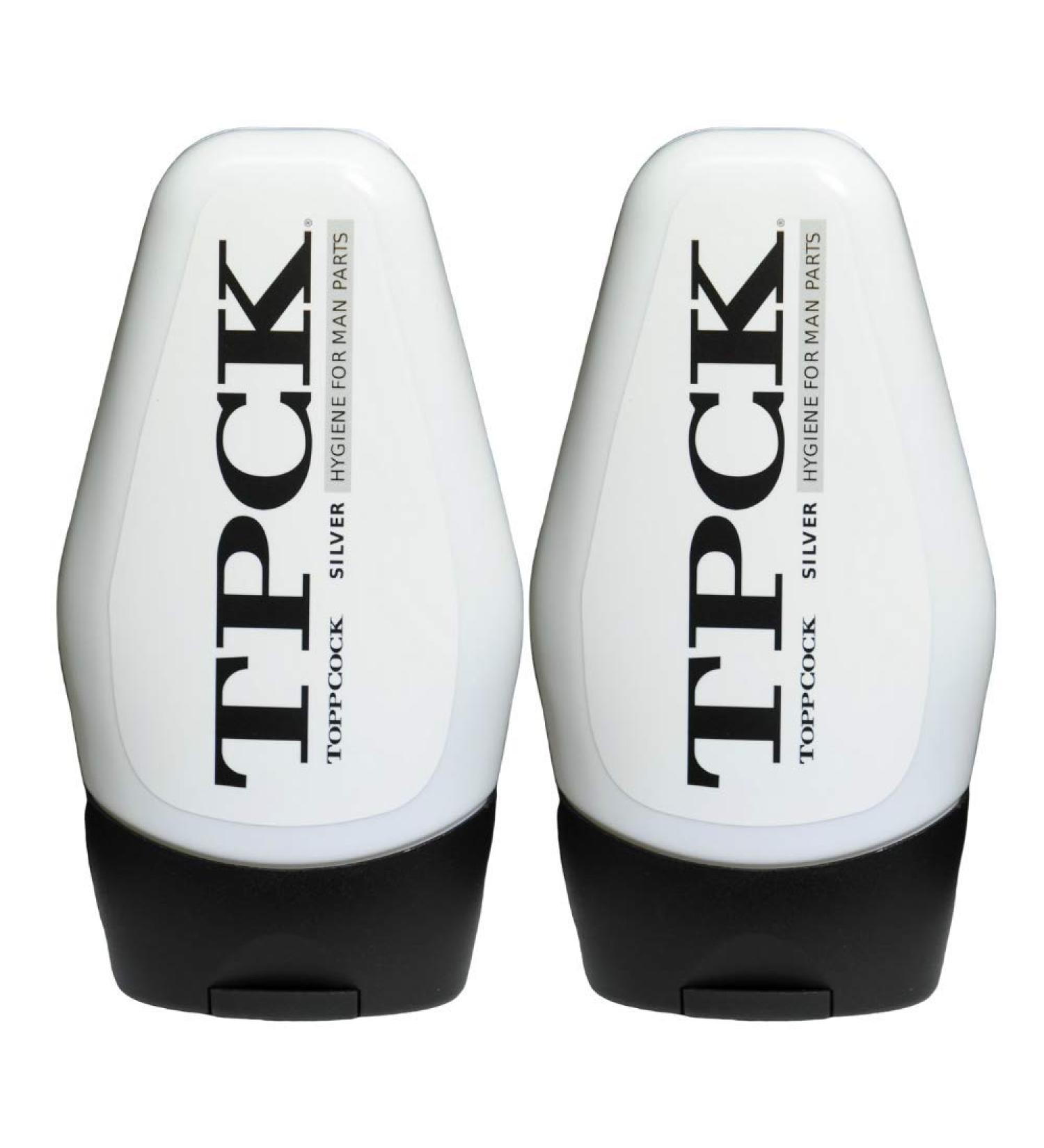 TPCK ToppCock Silver Leave-On Hygiene Gel - 90ml (Pack of 2) | Odor Neutralizer & Moisturizing Body Hygiene for Men - Buy Online on GoSupps.com