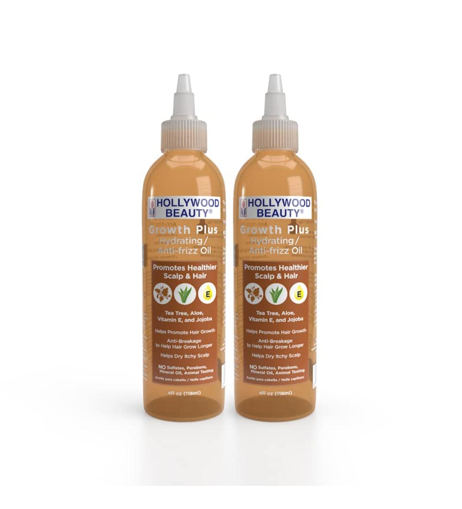 Growth+: Hydrating/Anti-Frizz Oil With Jojoba 4 Oz (Pack Of 2) - Buy Online on GoSupps.com