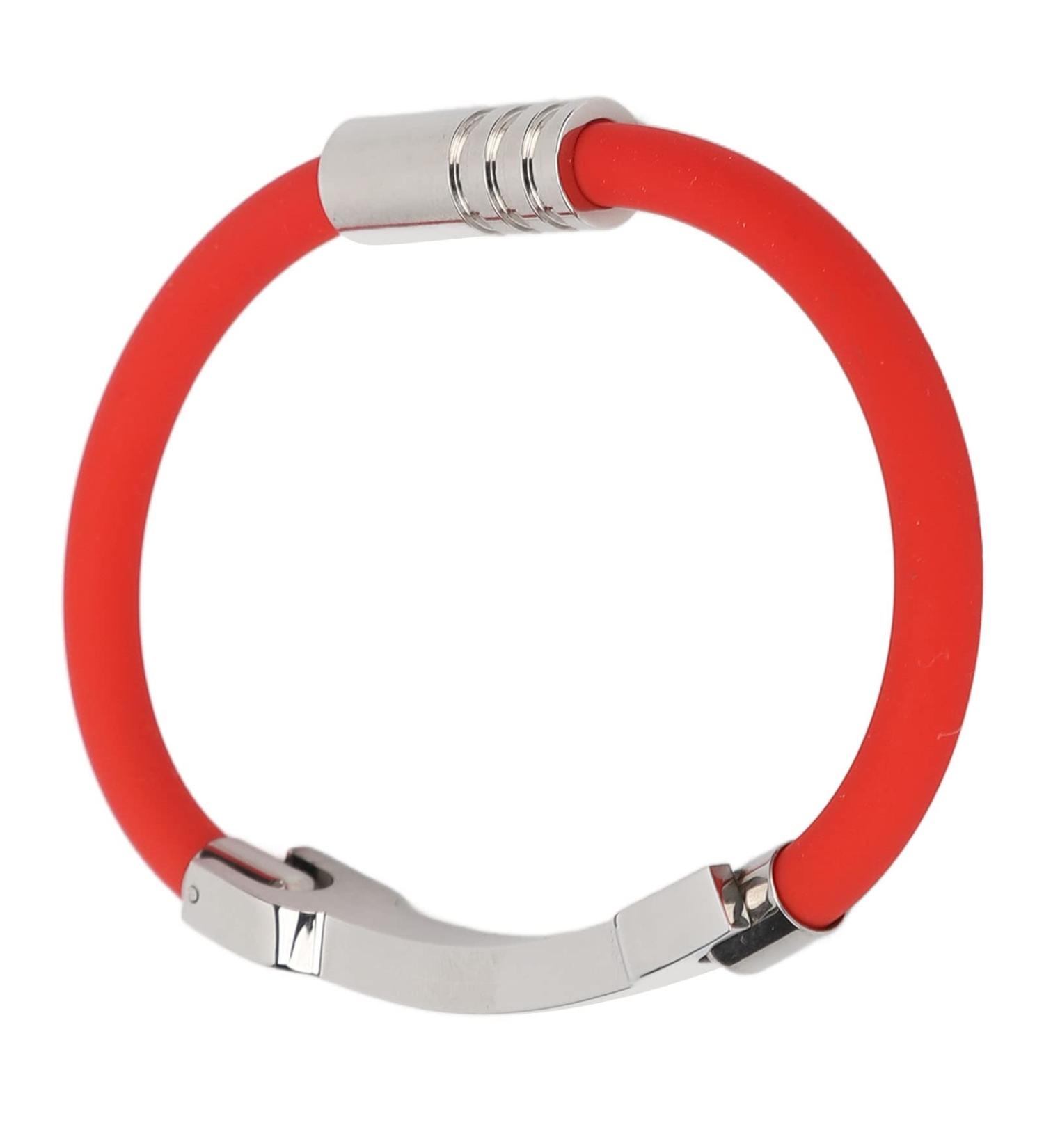 Buy Red Balance Bracelet Wristband - Silicone Negative Ion Washable for Running - International Shipping Available - Buy Online on GoSupps.com