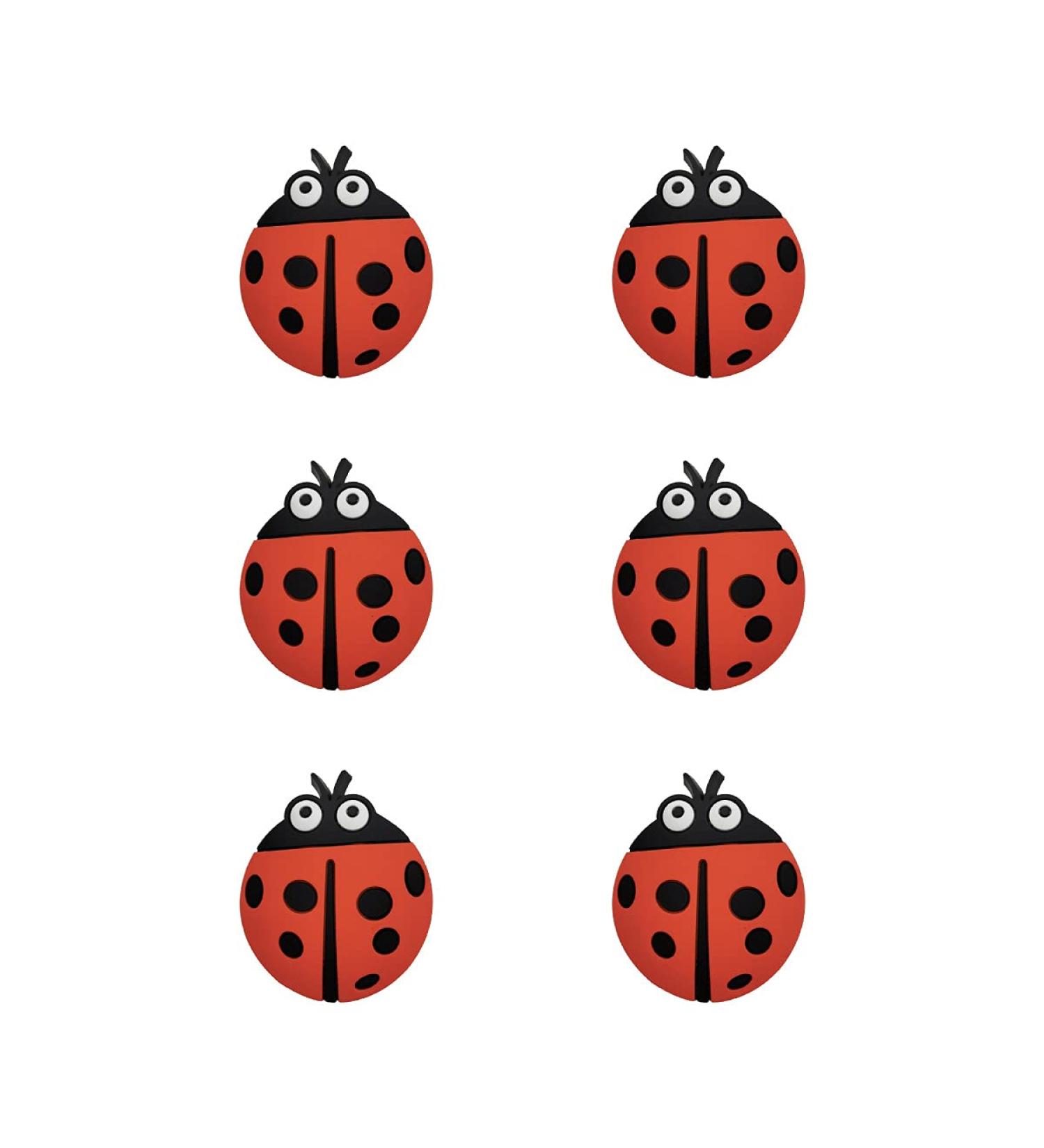 6 Pack Cchhyyt Mystical Garden Cartoon Rubber Drawer Handles for Kids - Ladybug Design Cabinet Knobs for Children's Rooms - Buy Online on GoSupps.com