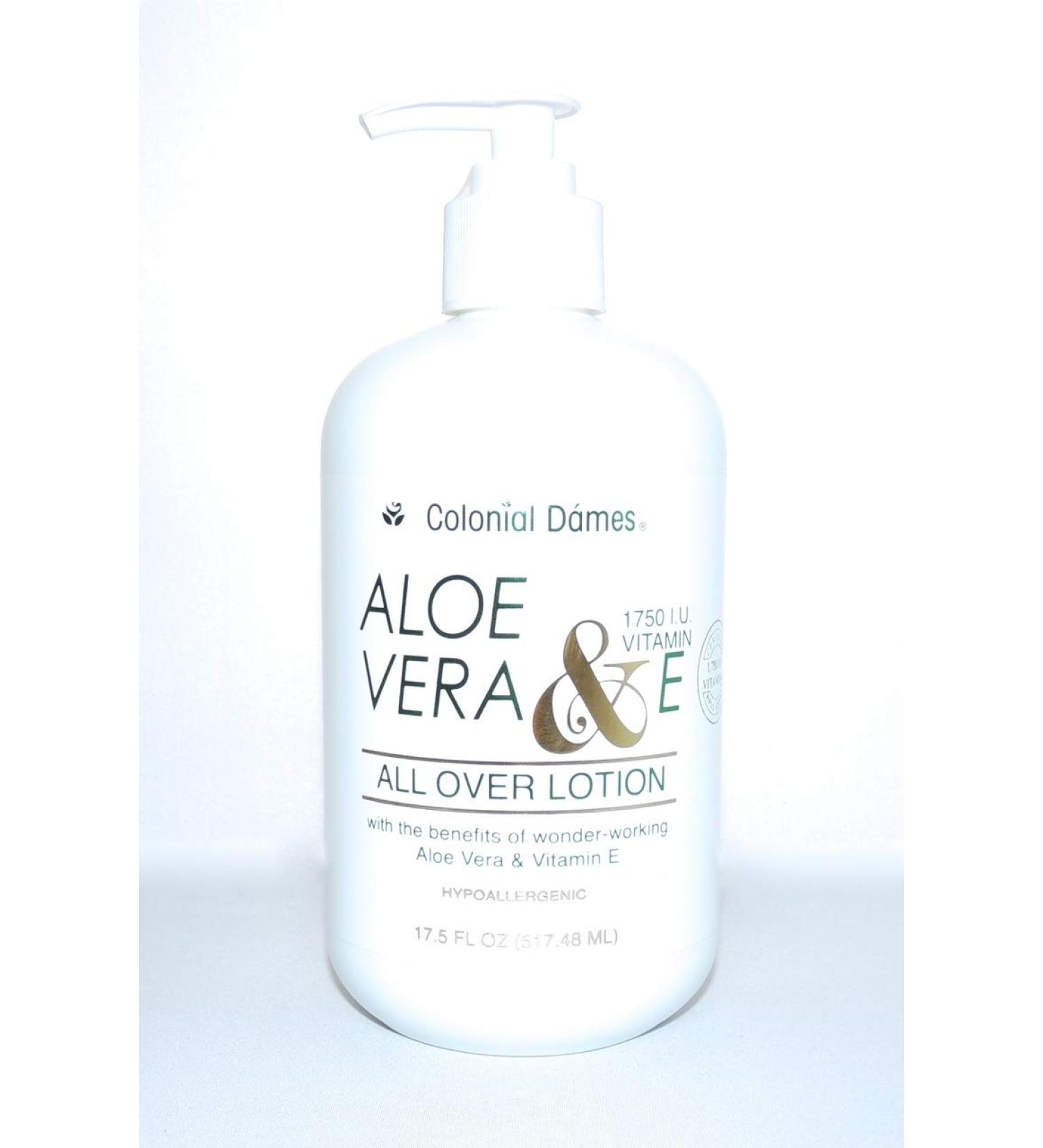 Aloe Vera & E All Over Hand and Body Lotion 1 750 I.U of Vitamin E in a Hydrating Aloe Body Lotion for Women & Men