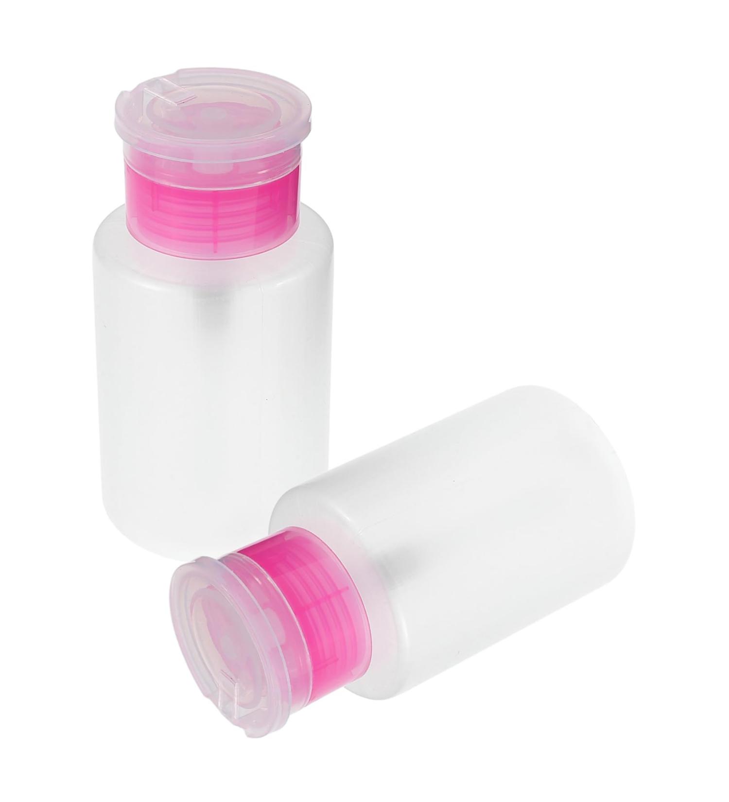 minkissy Pressure fluid dispenser bottle 150 Ml Manicure press pump bottle Pressure mechanism pink - Buy Online on GoSupps.com