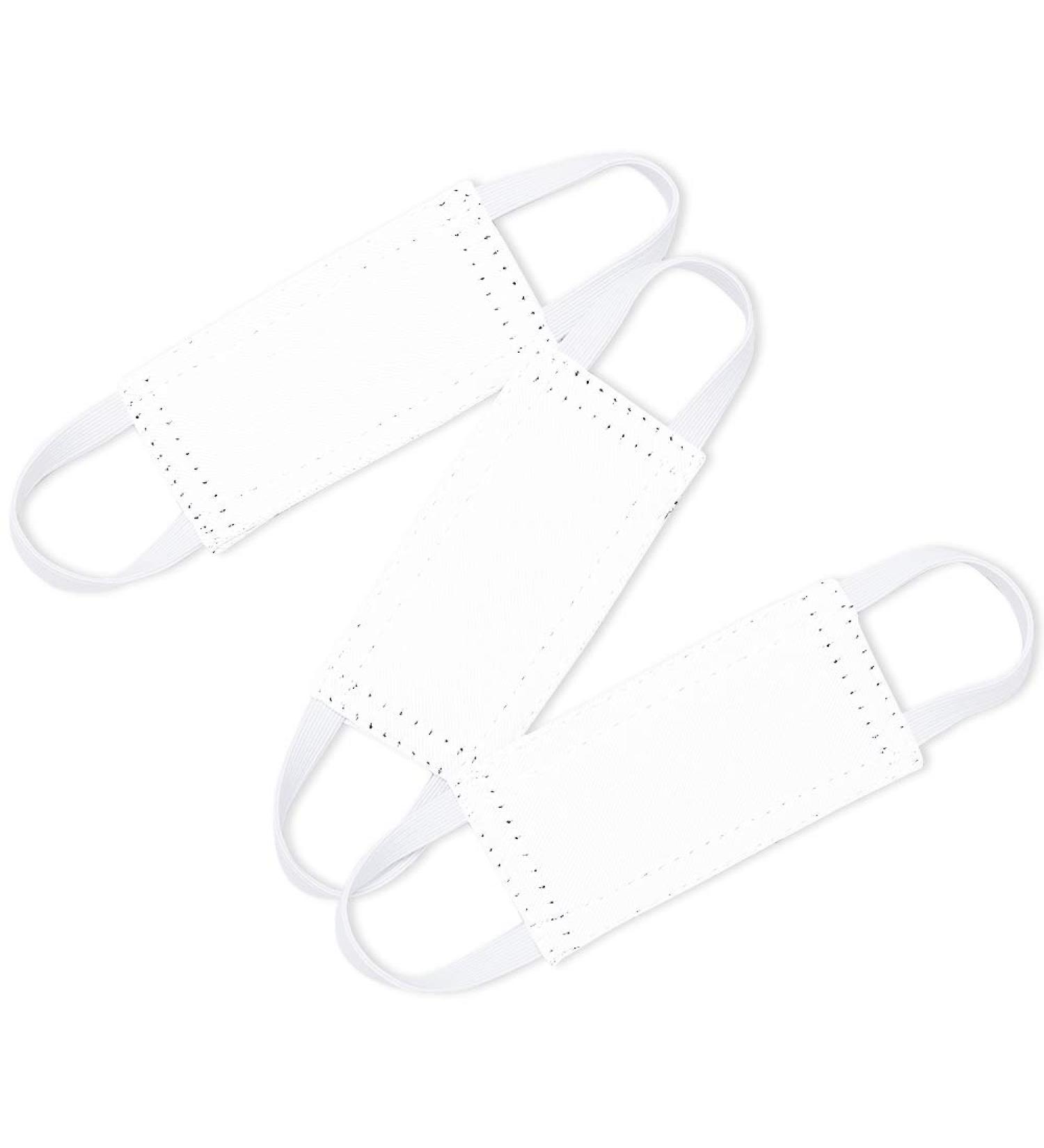 Set of 3 Quiet Door Closer Silencers for Baby Nursery - Elastic Straps, Universal Fit, Pure White, 4x2 inches - Buy Online on GoSupps.com