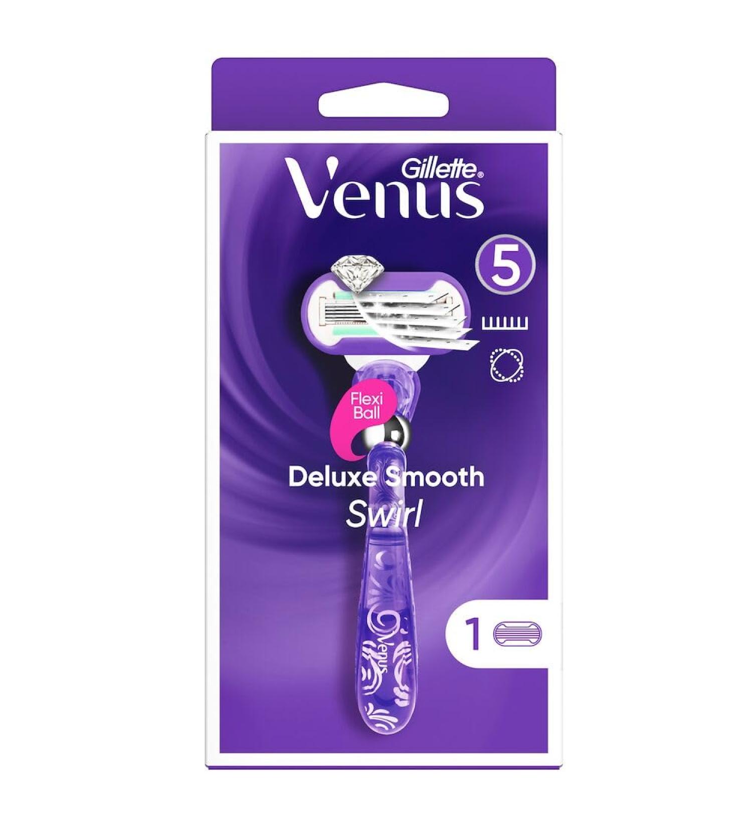 Gillette Venus Swirl - Extra Smooth Razor Blade Device & Blade - 1 Piece