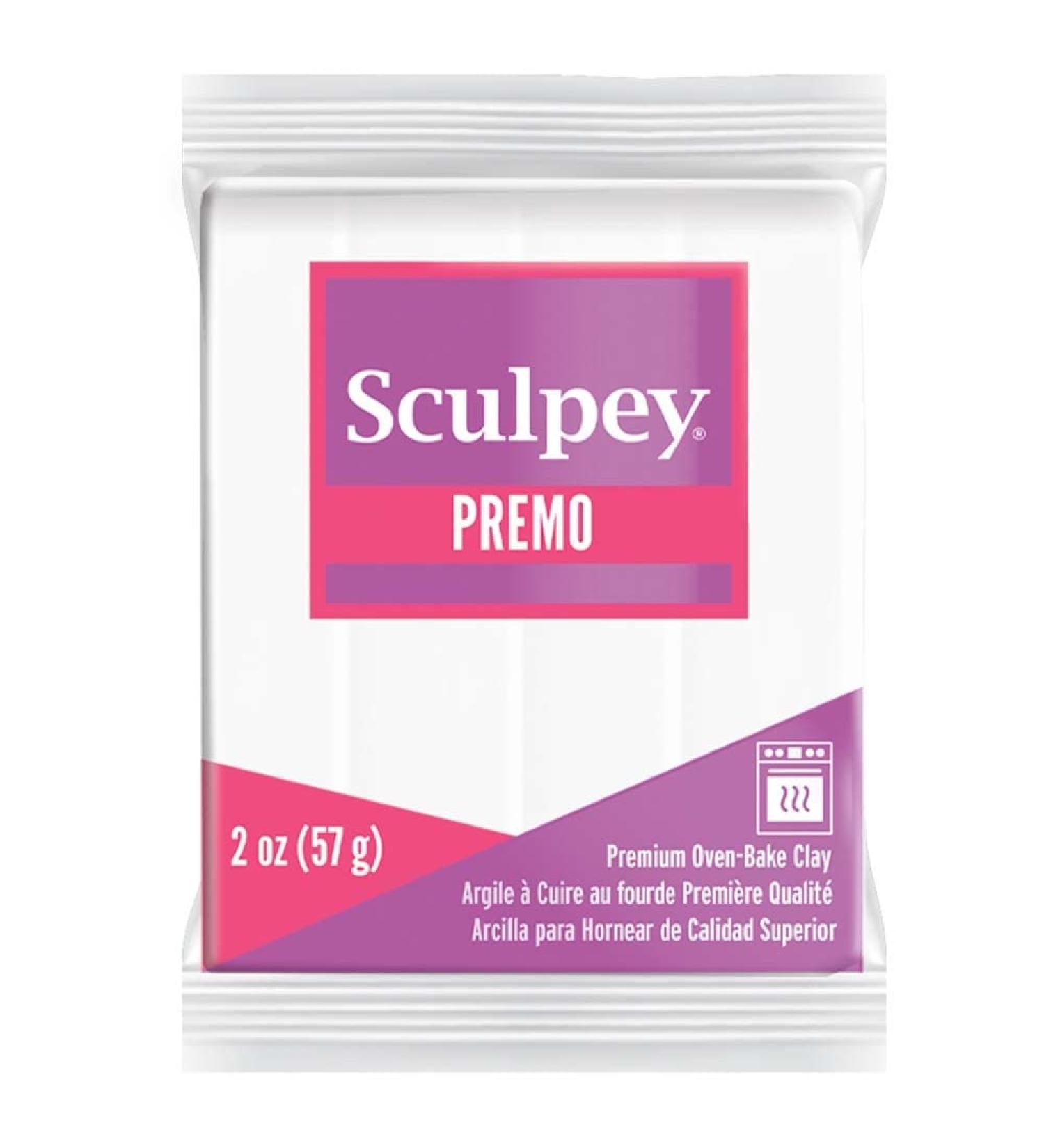 Sculpey Premo White Polymer Clay- 2oz Bar for Jewelry Making & DIY Projects - Buy Online on GoSupps.com