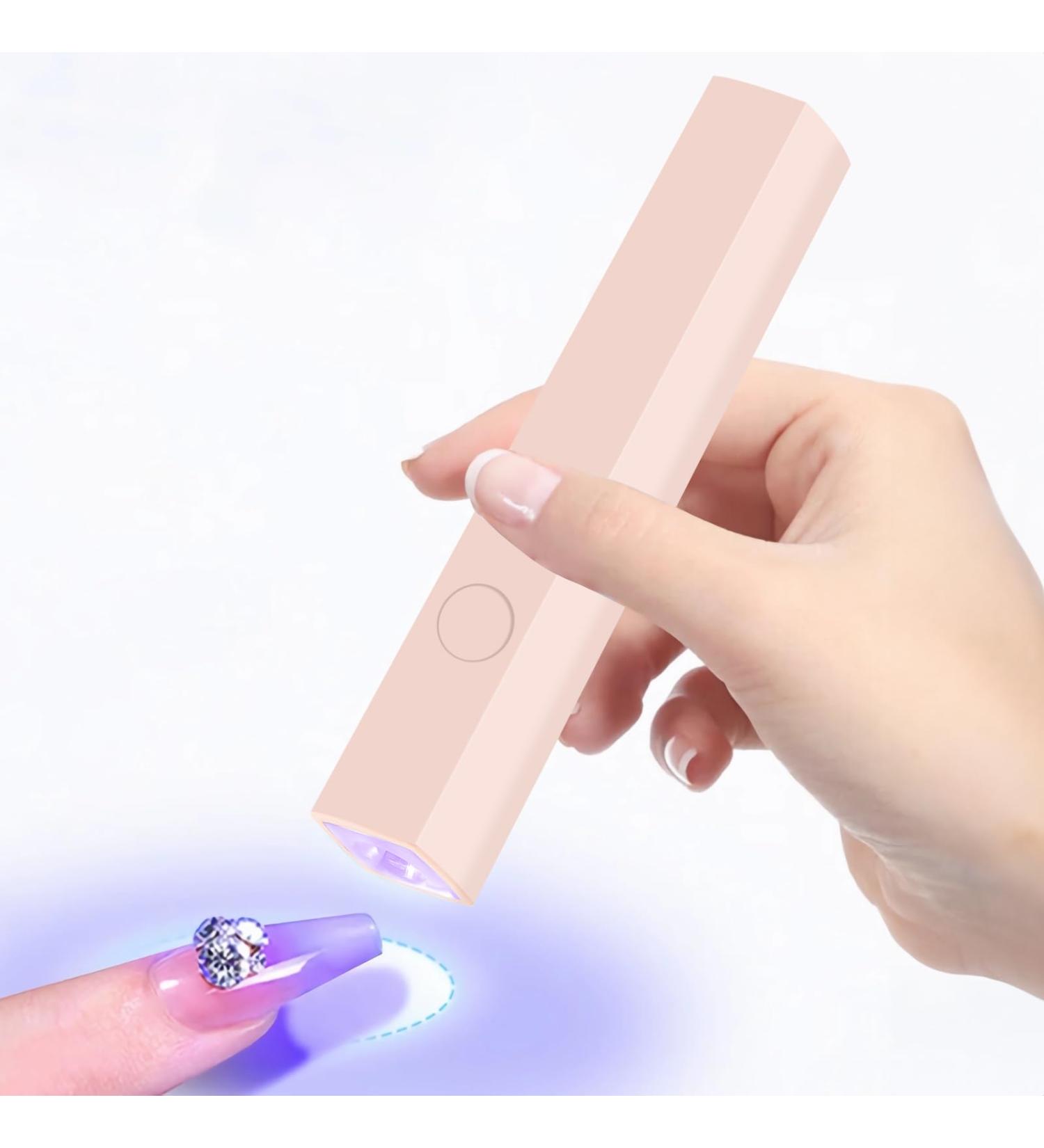 CGBE Mini UV Lamp for Nails | Portable 3W Nail Dryer for Gel Polish | 20s/60s Timing Modes | USB Charging | Ideal for Beginners & DIY | Pink Nail Lamp - Buy Online on GoSupps.com