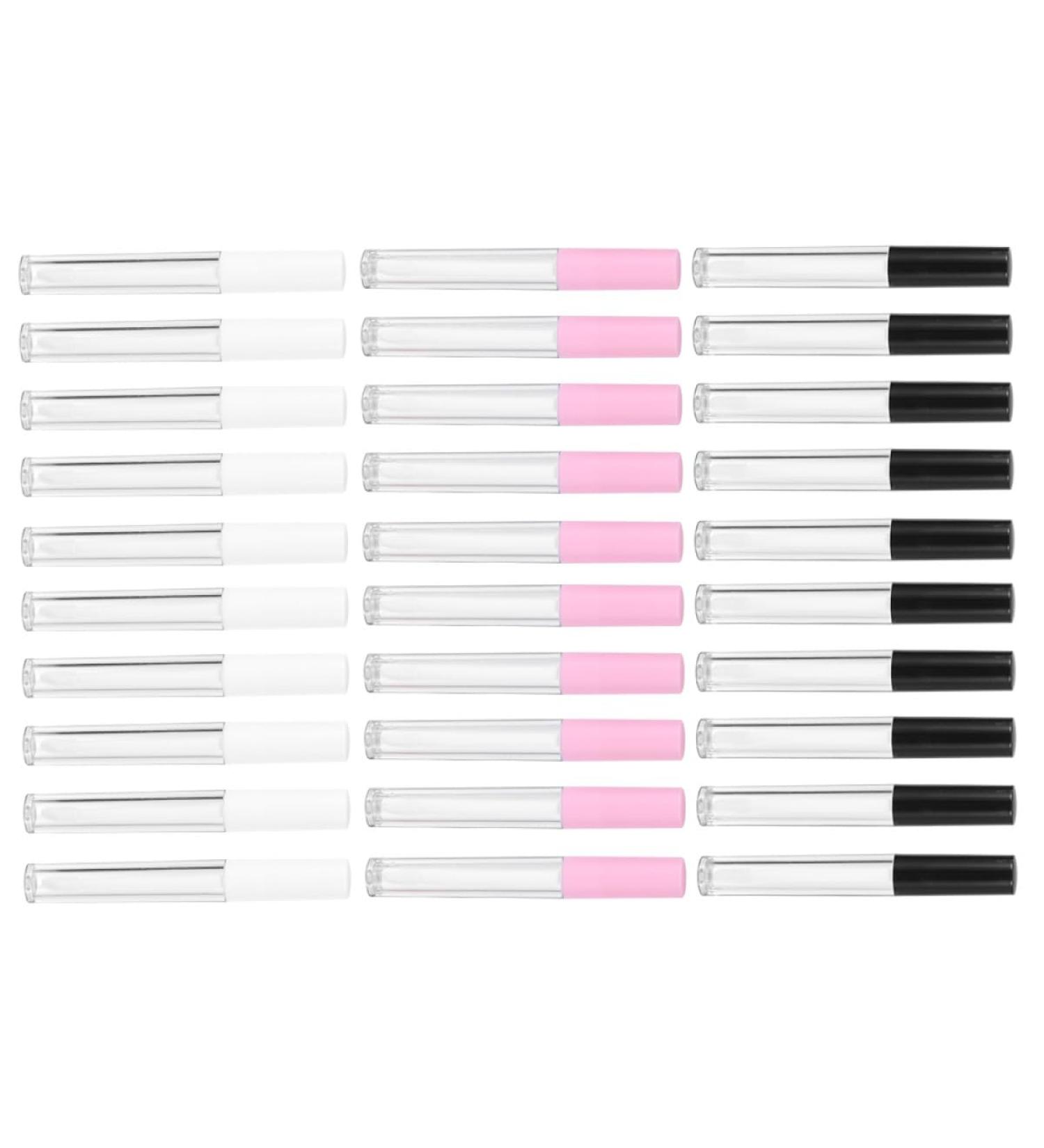 30 Tubes Rechargeables pour Gloss L vres 2 5 Ml en Plastique Transparent Flacons Compacts pour Femmes en Voyage - Buy Online on GoSupps.com