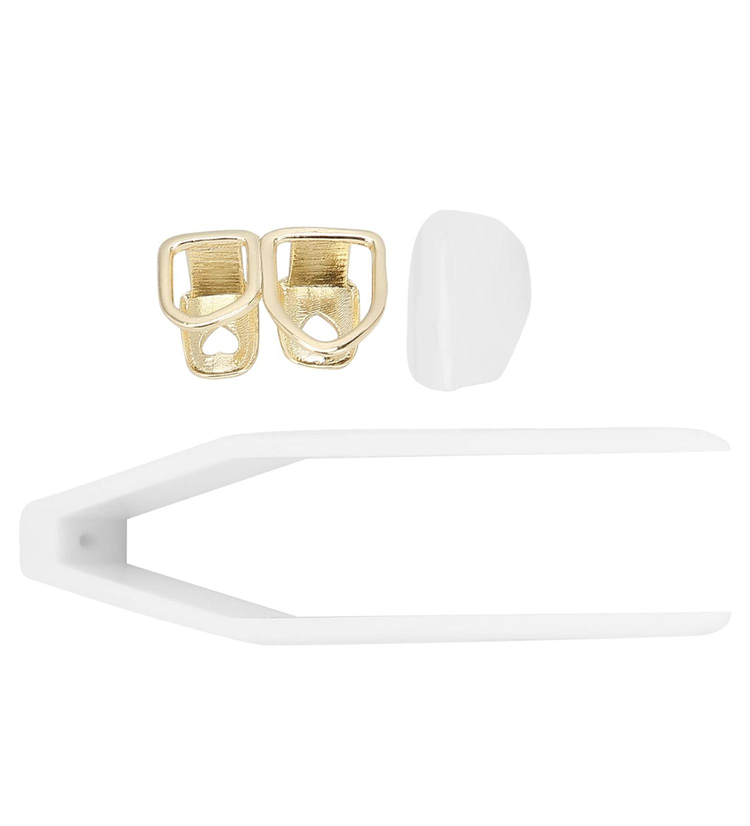 Halloween Hip Hop Teeth Hip Hop Hollow Tooth Convenient 2 Brass Fashionable for Party for Fashion Show for Festival(gold) - Buy Online on GoSupps.com