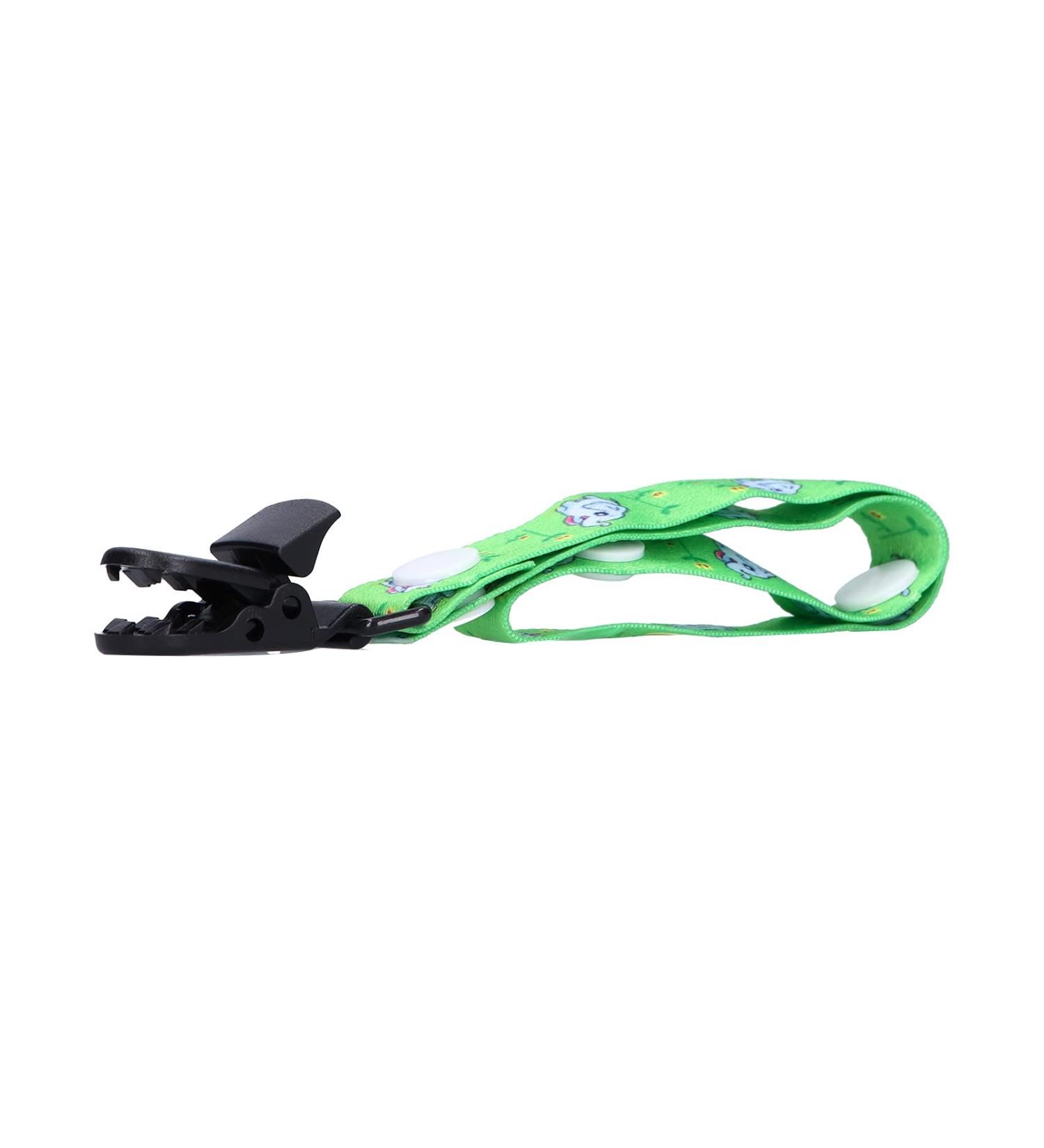 Shop Safe & Stylish Baby Pacifier Clip - Adjustable Anti-Drop Chain Holder for Infants & Toddlers (Green) - Buy Online on GoSupps.com