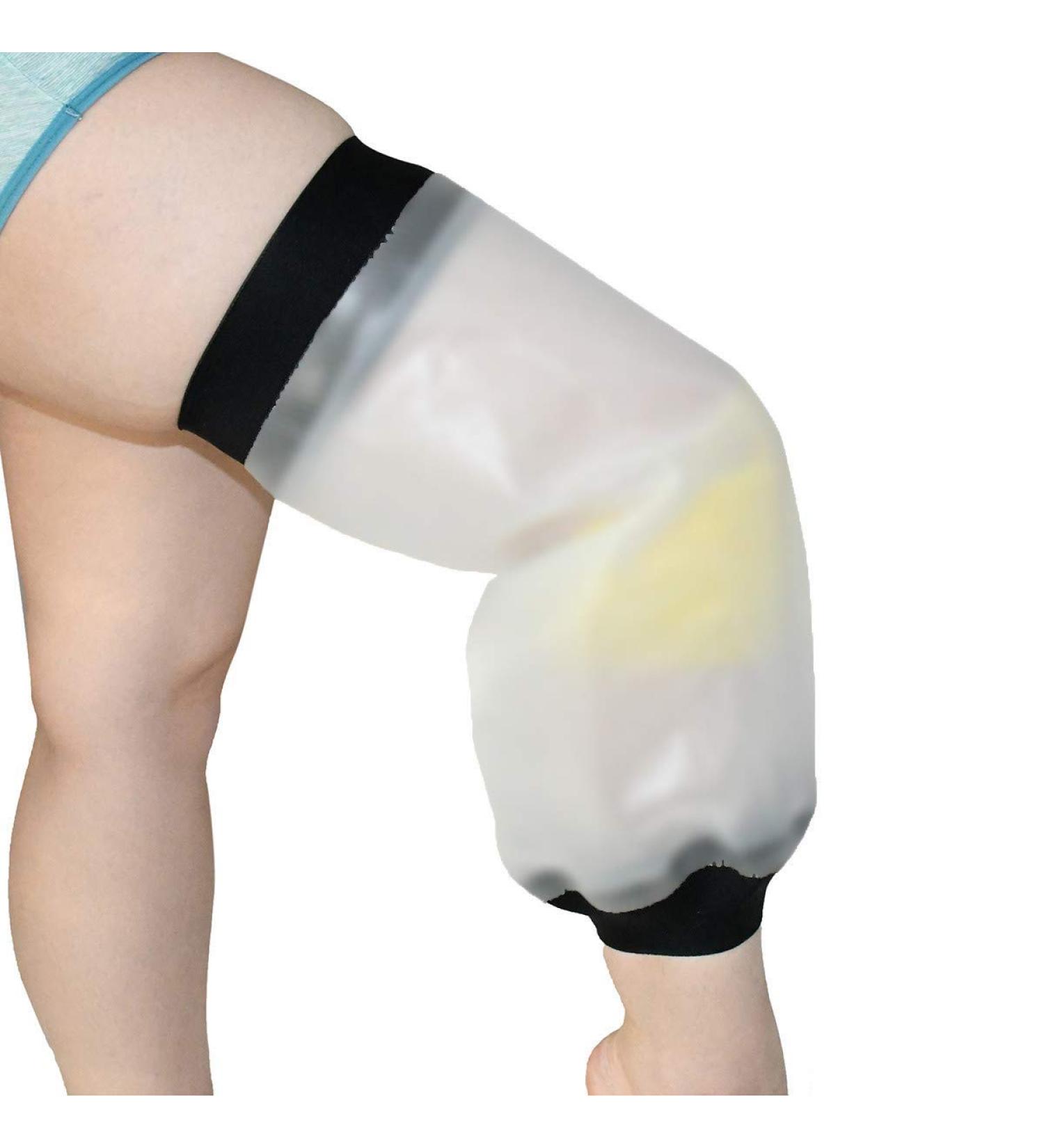 Large Waterproof Knee Cast Shower Cover - Reusable Protector for Knee Replacement Surgery, Wounds, and Burns - New TPU Process - (Large Size) - Buy Online on GoSupps.com