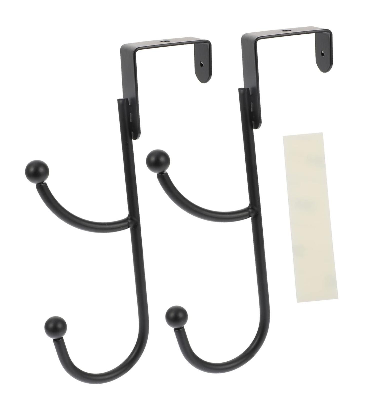 Cabilock 2pcs Door Hook Outdoor Towel Hooks Overdoor Organizers Durable Clothes Hooks Multifunction Hanger - Buy Online on GoSupps.com