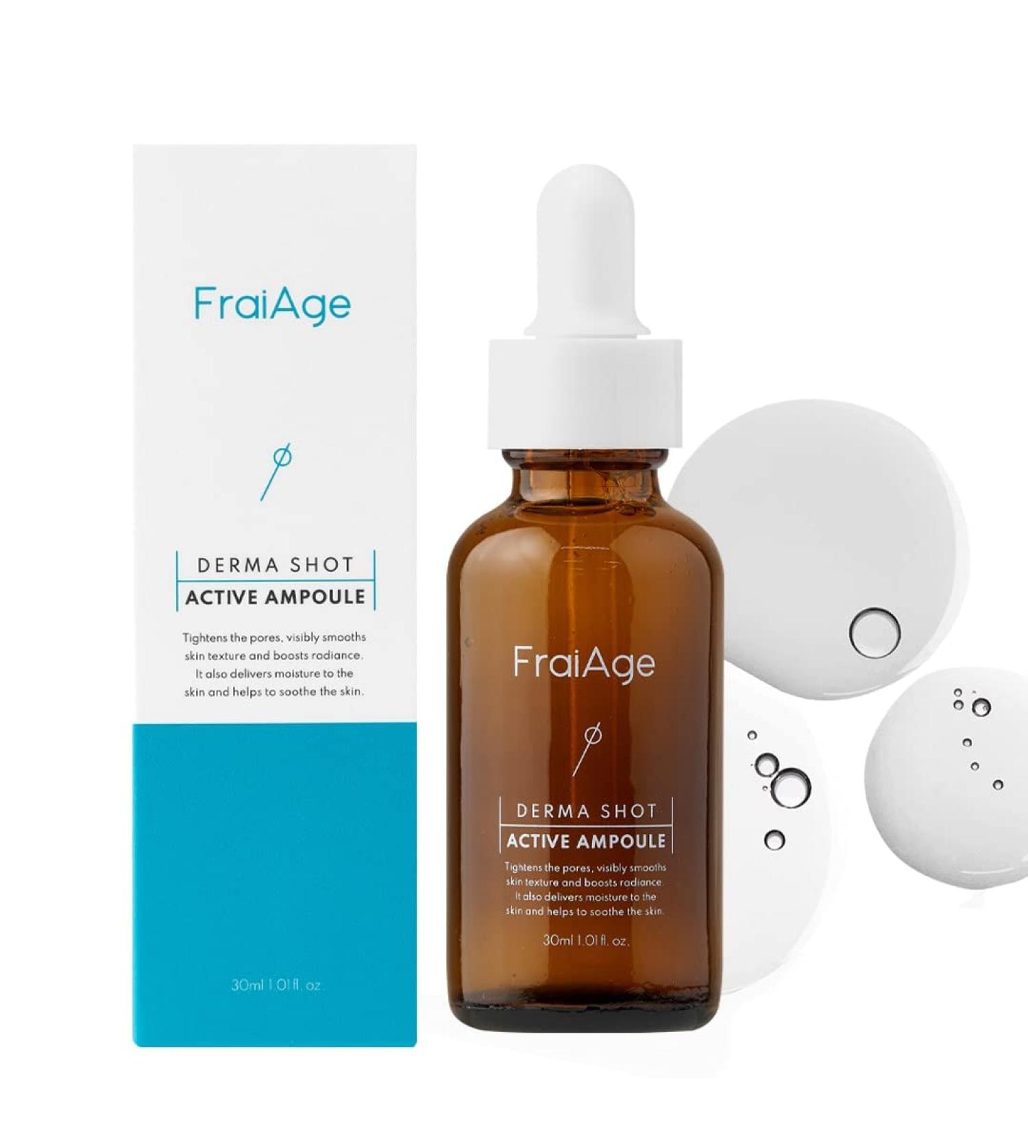 Derma Shot Active Ampoule 30ml | Hydrating Facial Serum with Hyaluronic Acid & Sea Sponge Spicules | Korean Skincare for Energy Moisturizing Calming & Pore Care - Buy Online on GoSupps.com