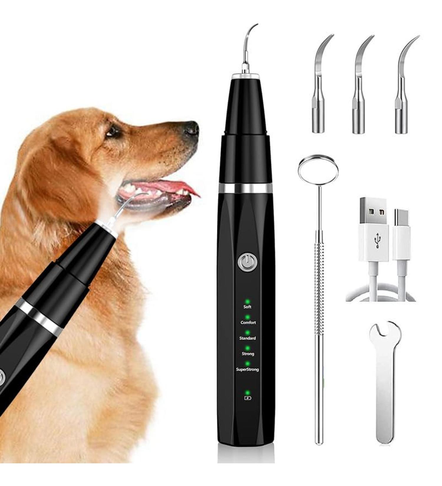 Ultimate Tartar Remover for Dogs & Cats - Ultrasound Dental Care Set | Combat Bad Breath & Gum Infections - Buy Online on GoSupps.com