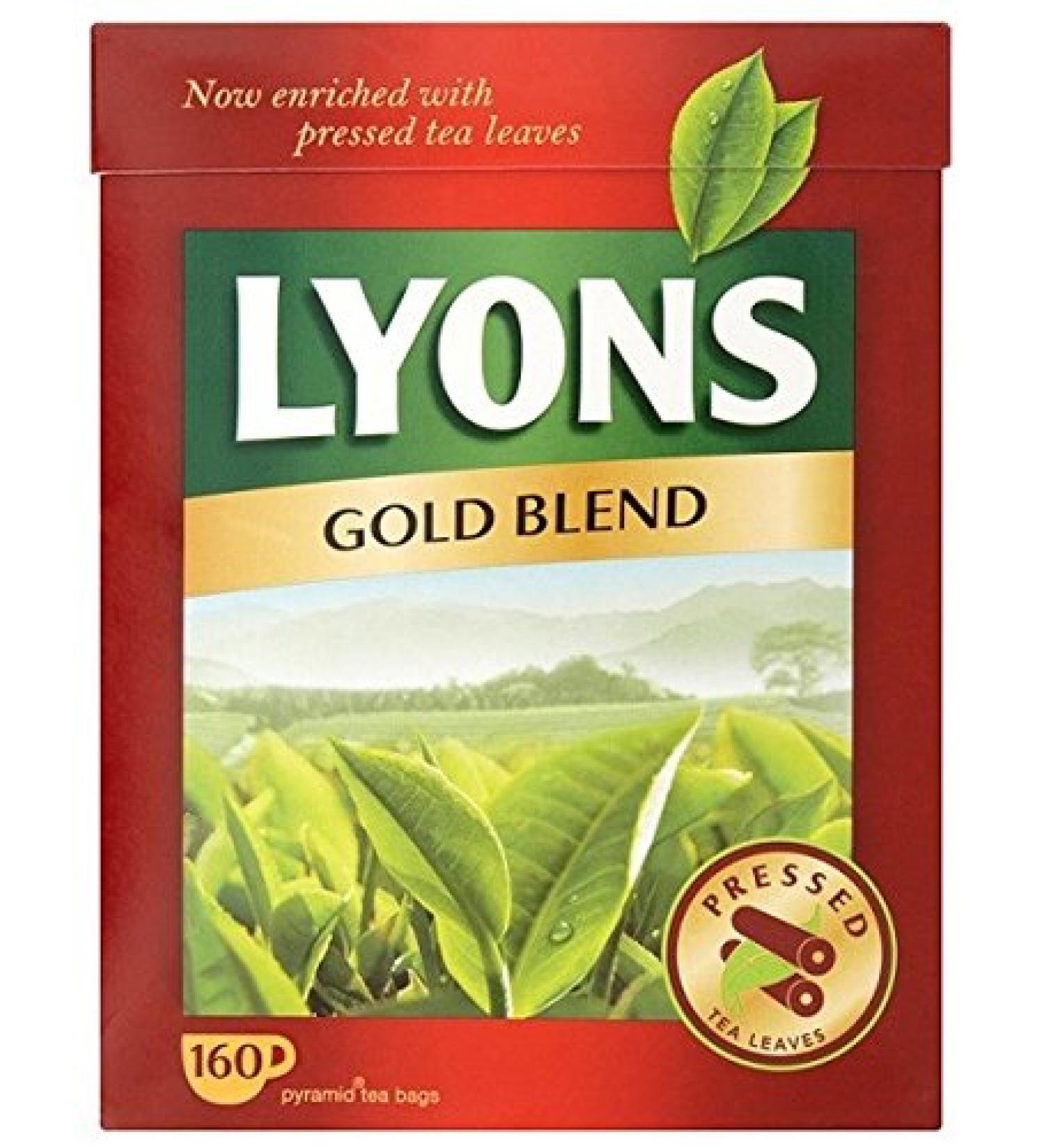 Lyon's Gold Blend Tea Bags 160 Bags - Pyramid teabags