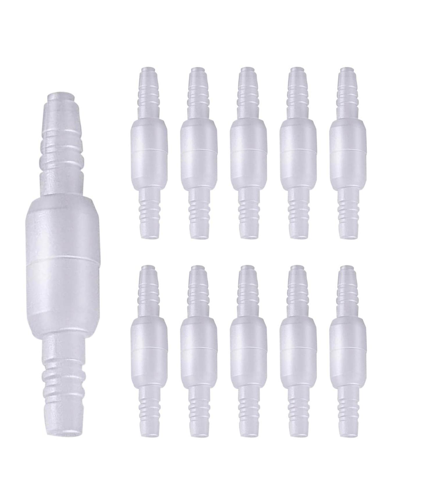 Oxygen Tubing Swivel Connector 10 Pack - Hospital-Grade Cannula Connectors for Oxygen Hose - Male to Male, 10 PCS - Buy Online on GoSupps.com