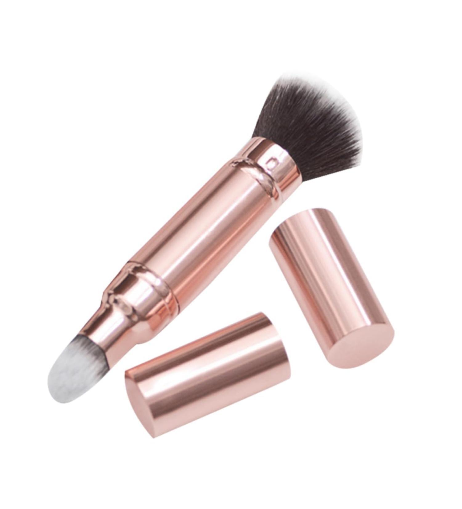 Healeved Double-ended Makeup Brush Loose Powder Brush Women Makeup Tool Makeup Powder Brush Dual Ended Makeup Brush Cosmetics Foundation Brush Women Makeup Brush Concealer Brush Blush Brush - Buy Online on GoSupps.com