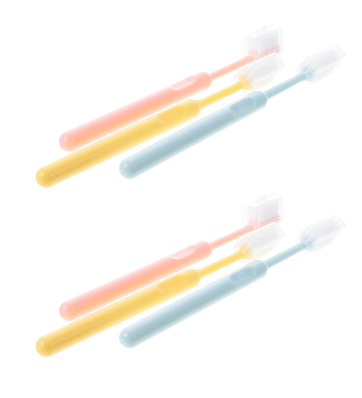Gatuida 6-Pack Soft Travel Toothbrushes | Optimal Oral Care & Hygiene | Portable Toothbrushes with Covers for Easy Cleaning - Buy Online on GoSupps.com