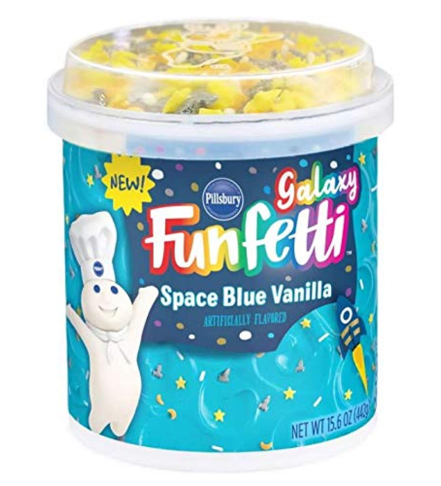 Pillsbury Funfetti Galaxy Space Blue Vanilla Frosting 442g