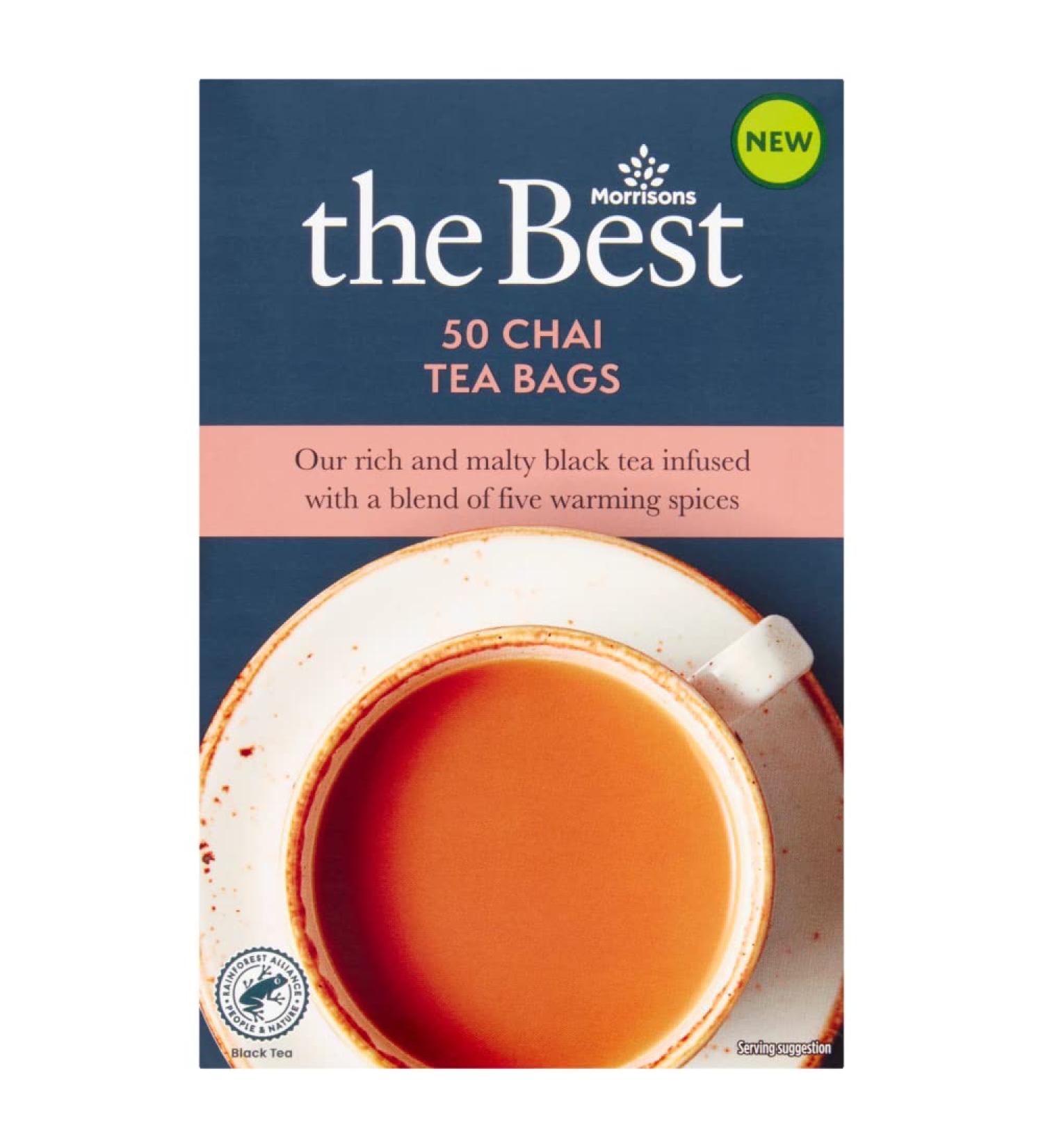 Morrisons The Best Chai Lot de 50 sachets de th 100 g
