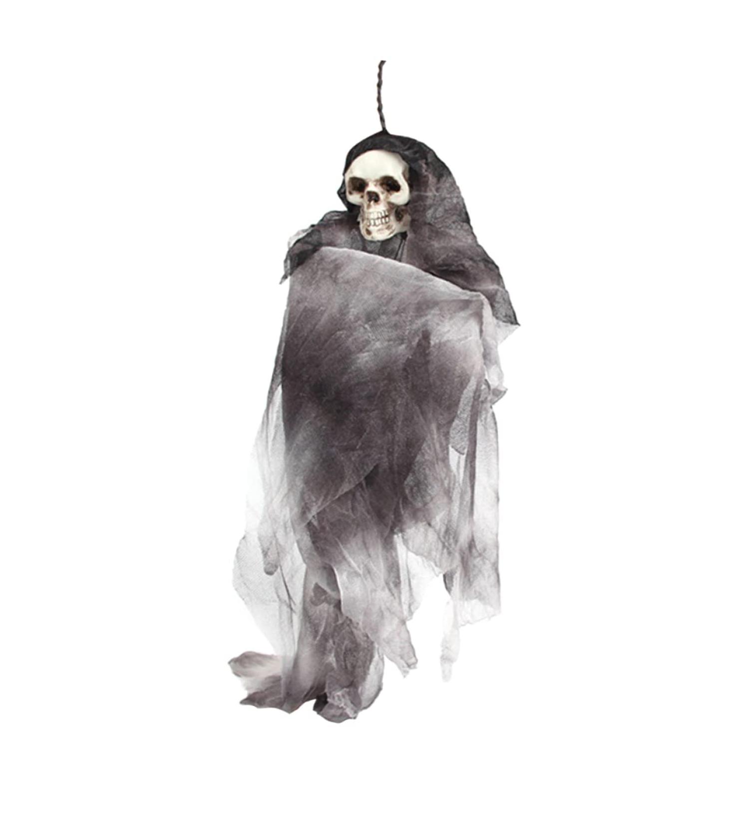 Spooky Skull Doll Halloween Decoration | Scary Hanging Ornaments & Skeleton Decor - Perfect for Outdoor & Indoor Halloween Fun - Buy Online on GoSupps.com