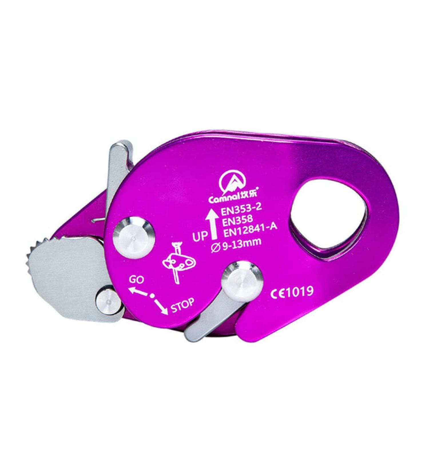 AXUYU Climbing Descender Self-Braking Stop for 9-13mm Rope - Purple | Mountaineering Gear - Buy Online on GoSupps.com