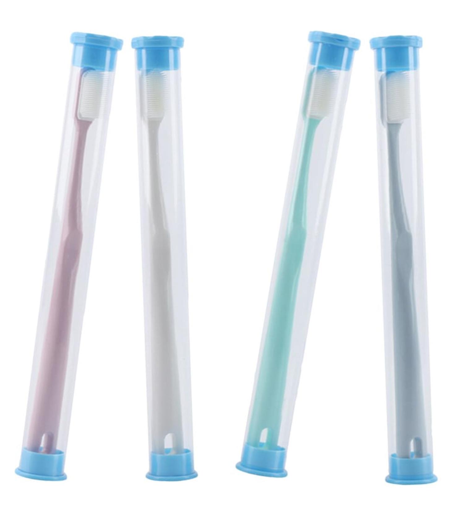 Buy Healvian Eco-Friendly Charcoal Toothbrushes 4 Pack Plastic-Free Organic Bristles for Women - Buy Online on GoSupps.com