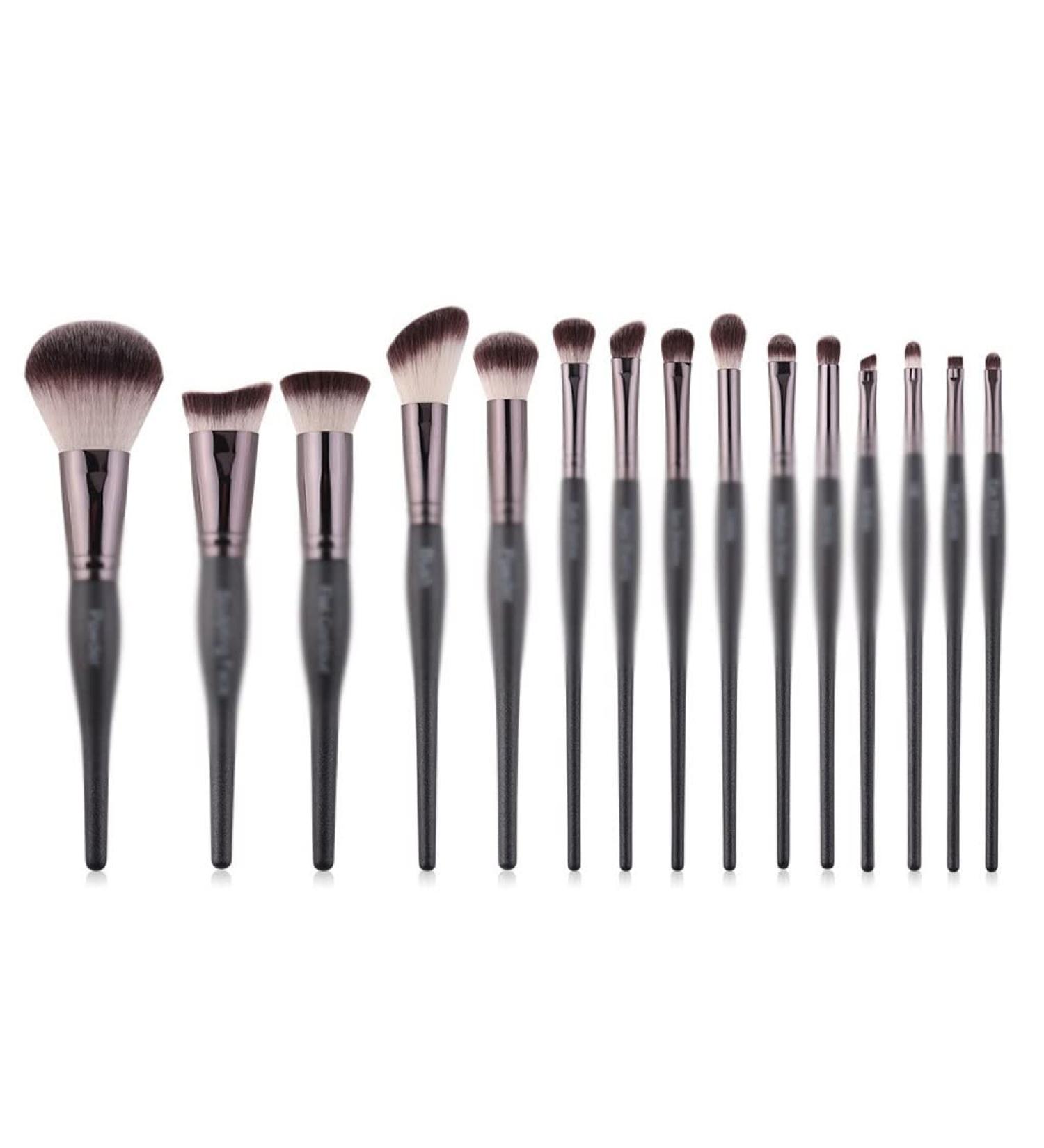 Shop DFHBFG 15 Piece Makeup Brush Set - Complete Powder Eye Shadow Lip and Concealing Brushes for Flawless Makeup Application - International Shipping Available - Buy Online on GoSupps.com