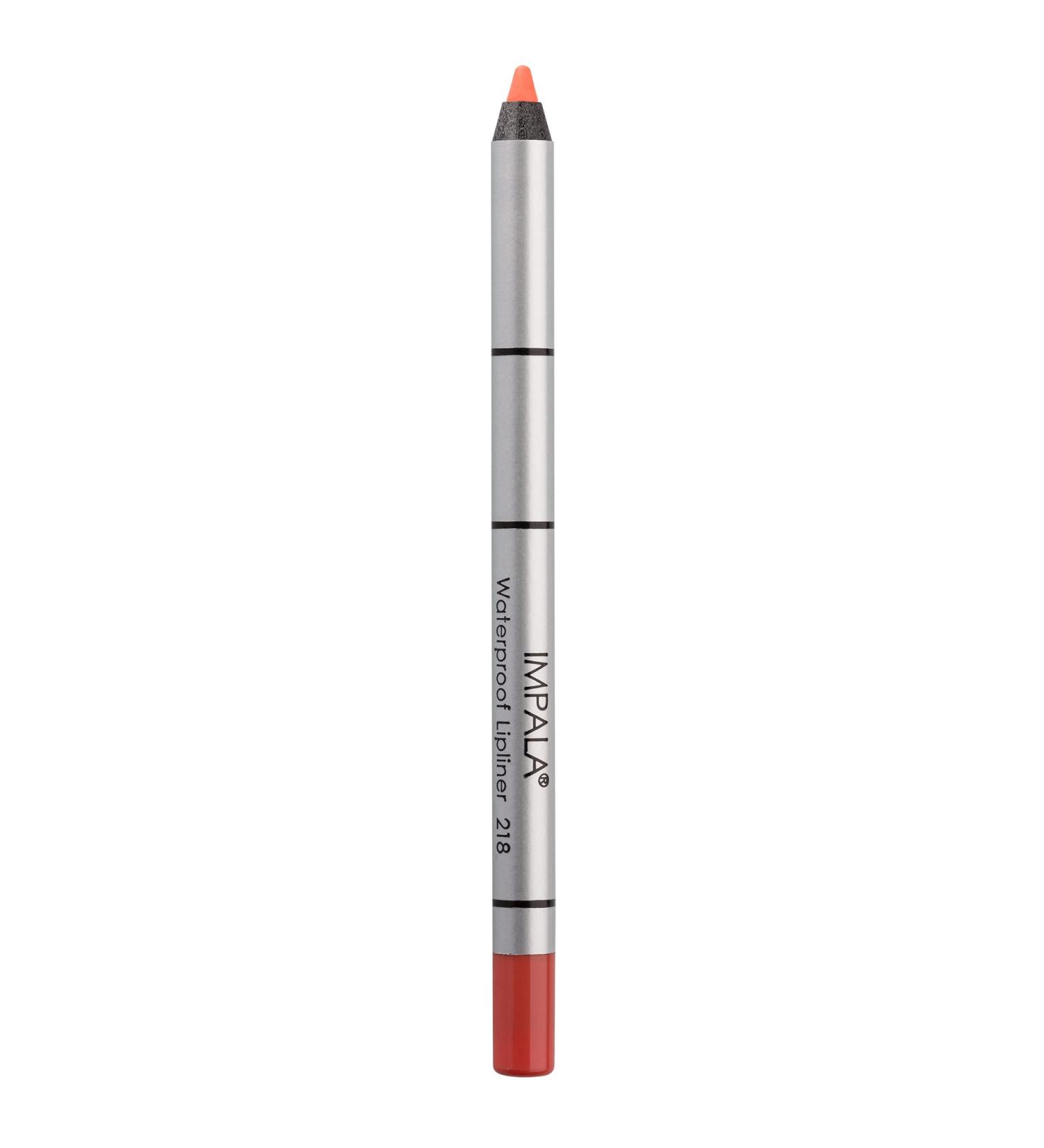 IMPALA | Creamy Waterproof Coral Lip Pencil 218 | Permanent Lip Liner | Water-Resistant Lip Pencil | Long-Lasting Lip Liner | Volumizing Effect 218 Coral - Buy Online on GoSupps.com