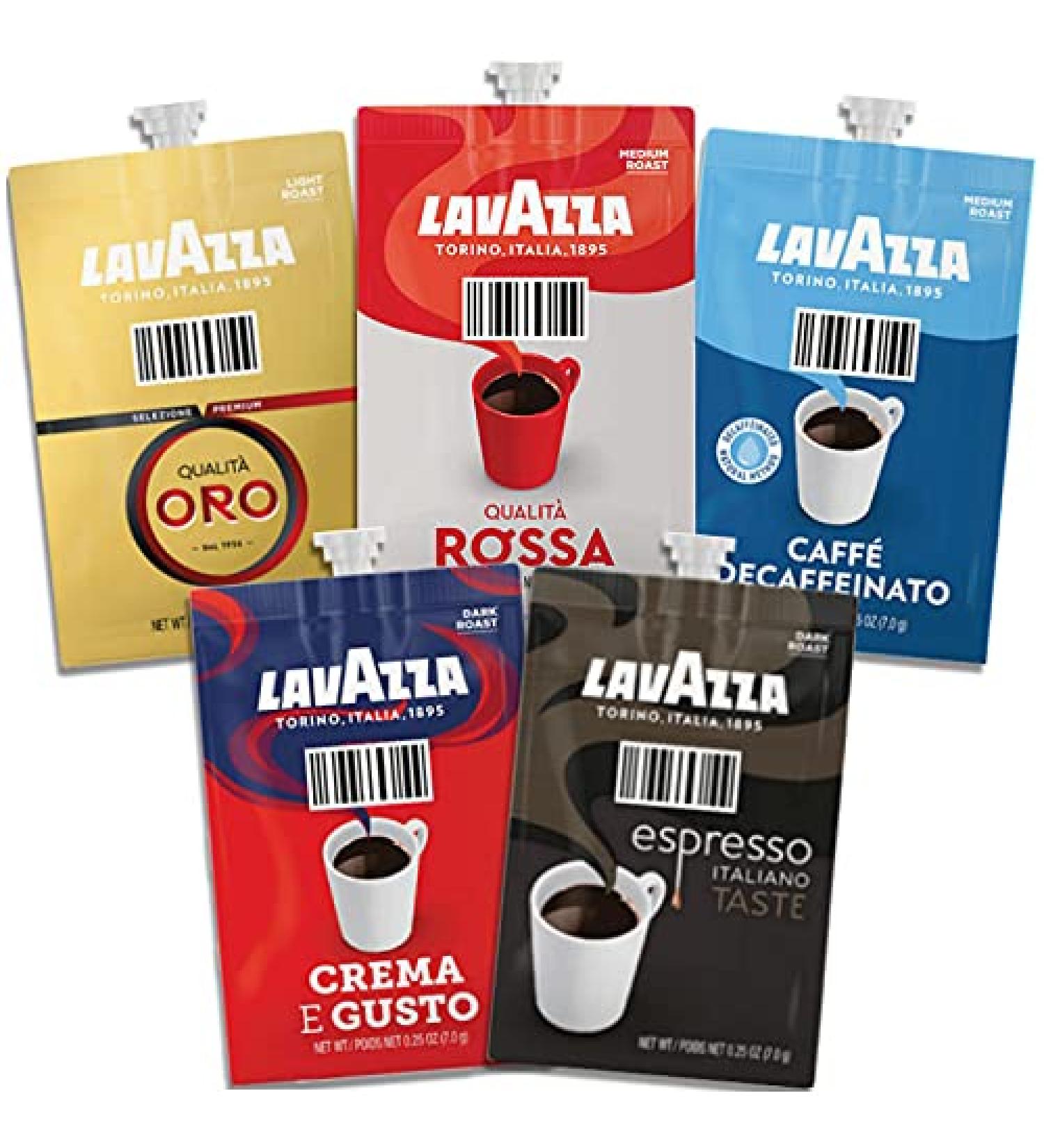 100 FLAVIA LAVAZZA COFFEE SELECTION DRINKS SACHETS Assorted 20 Count (Pack of 5)