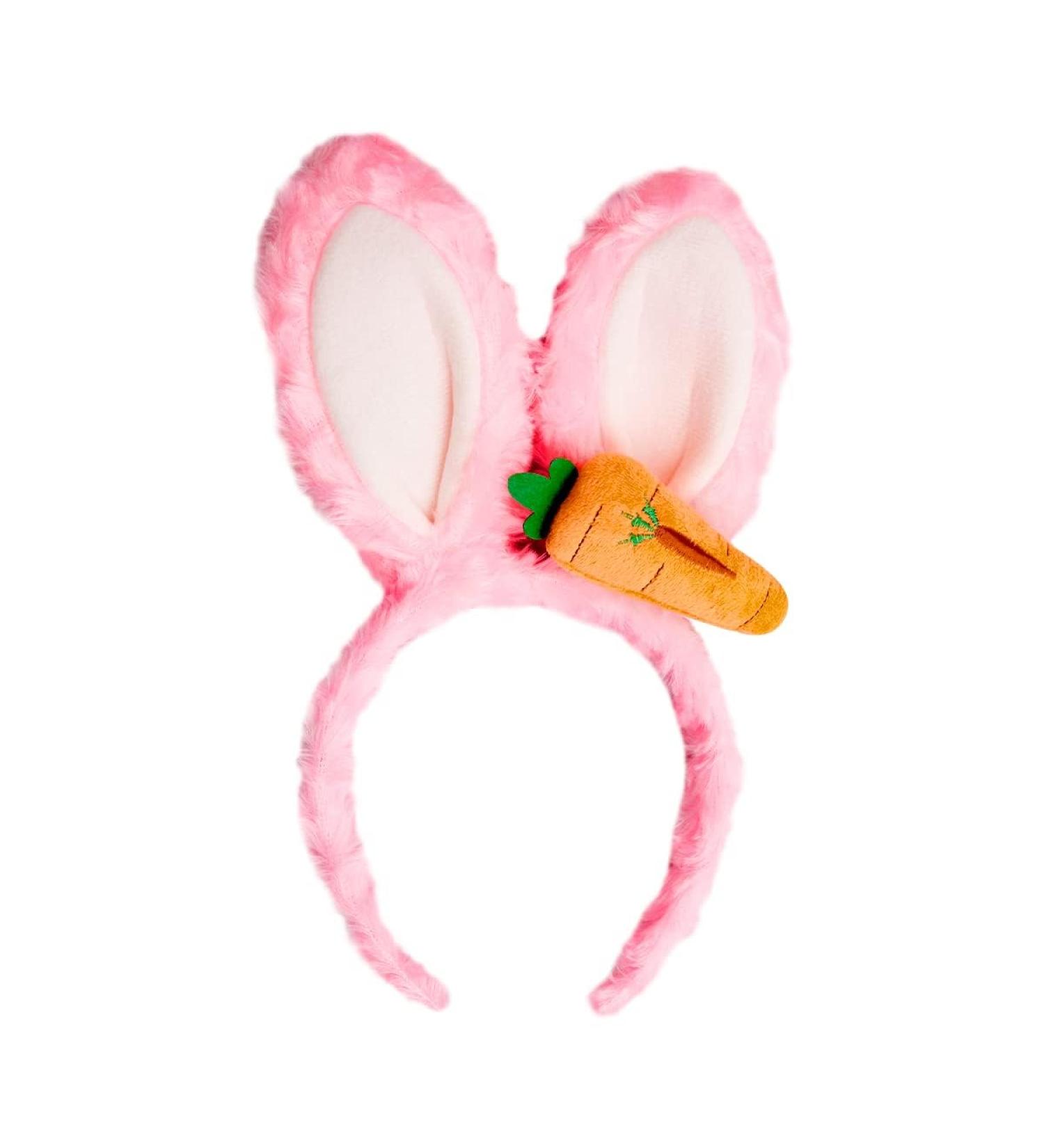 Jagowa Rabbit Head Bands Bunny Ears Animal Head Bands Plush Rabbit Ear Carat For Shower Beauty Makeup Headbands Accessories (White Pink) - Buy Online on GoSupps.com