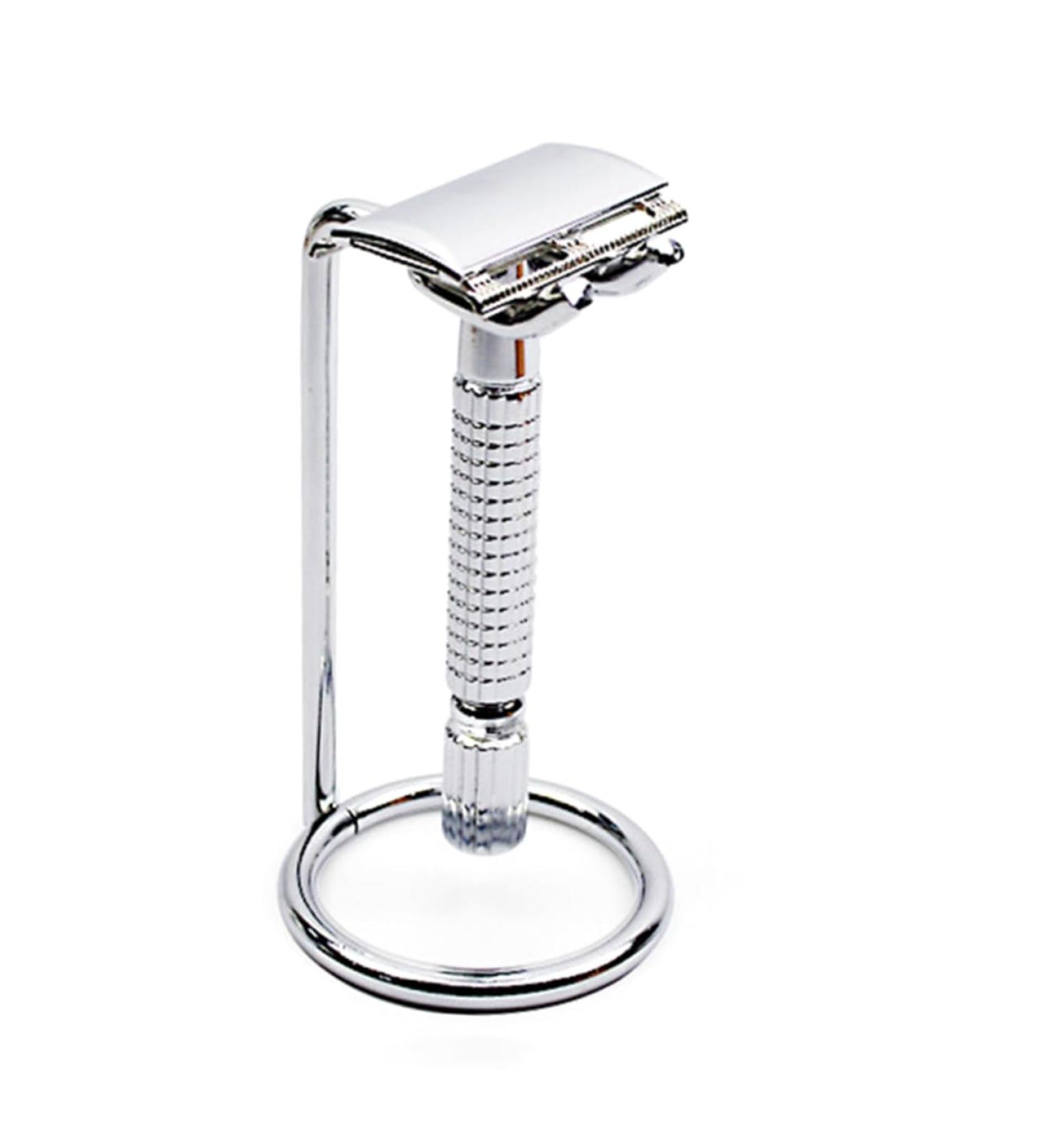 PopetPop Men's Shaving Razor Rack - Satin Hood Stand for Wet Shaving Brushes & Razors | International Shipping Available - Buy Online on GoSupps.com