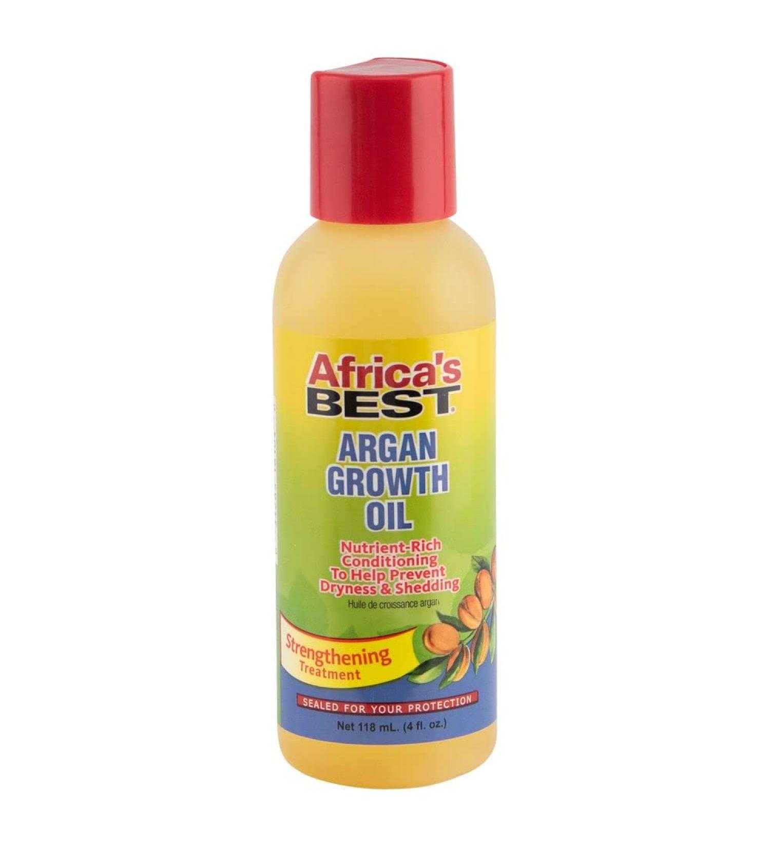 Africa's Best - Argan Growth Oil  Nutrient Rich Formula  Strengthens Hair  Stimulates Hair Growth  Conditions to Help Prevent Dryness and Shedding  4oz Bottle