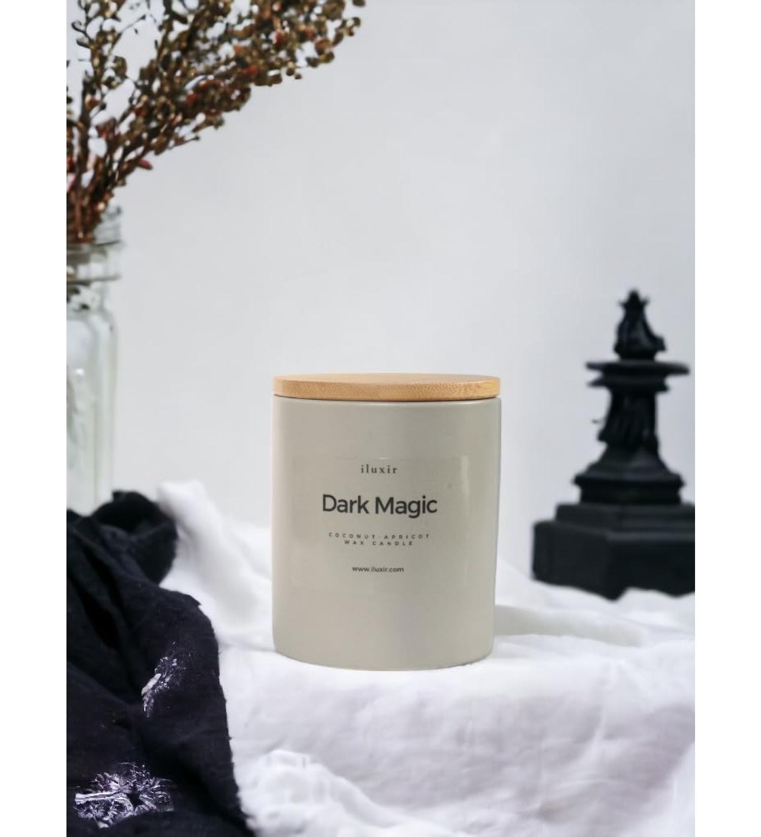 Dark Magic Candle - Luxury Non-Toxic Coconut-Apricot Wax Candle | 60+ Hours Burn | Musky Cologne Scent | Perfect Gift for Men & Women - Buy Online on GoSupps.com