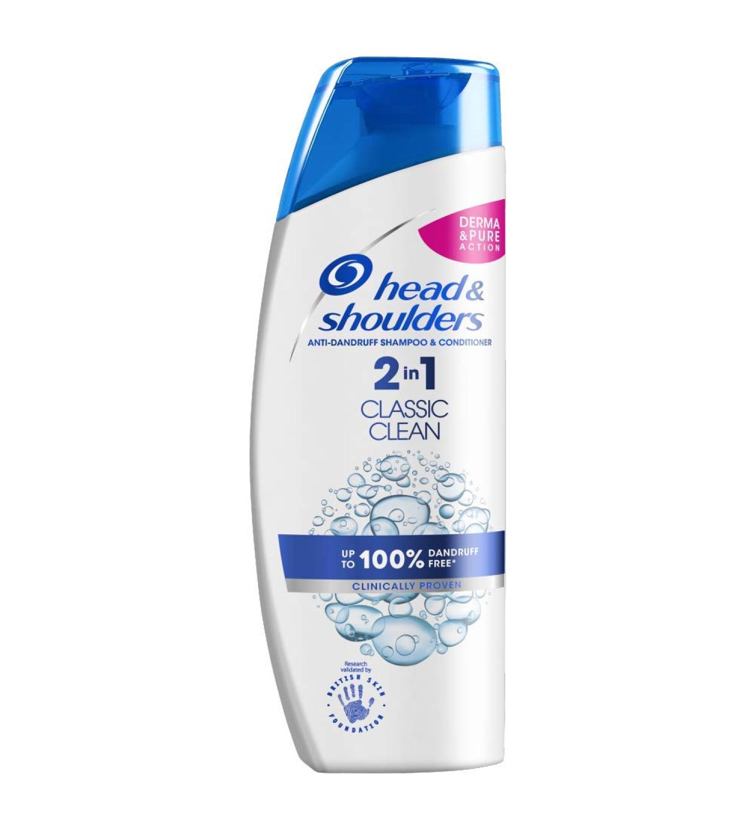 Head and Shoulders Classic Clean 2-in-1 Shampoo & Conditioner 225ml - Buy Online on GoSupps.com