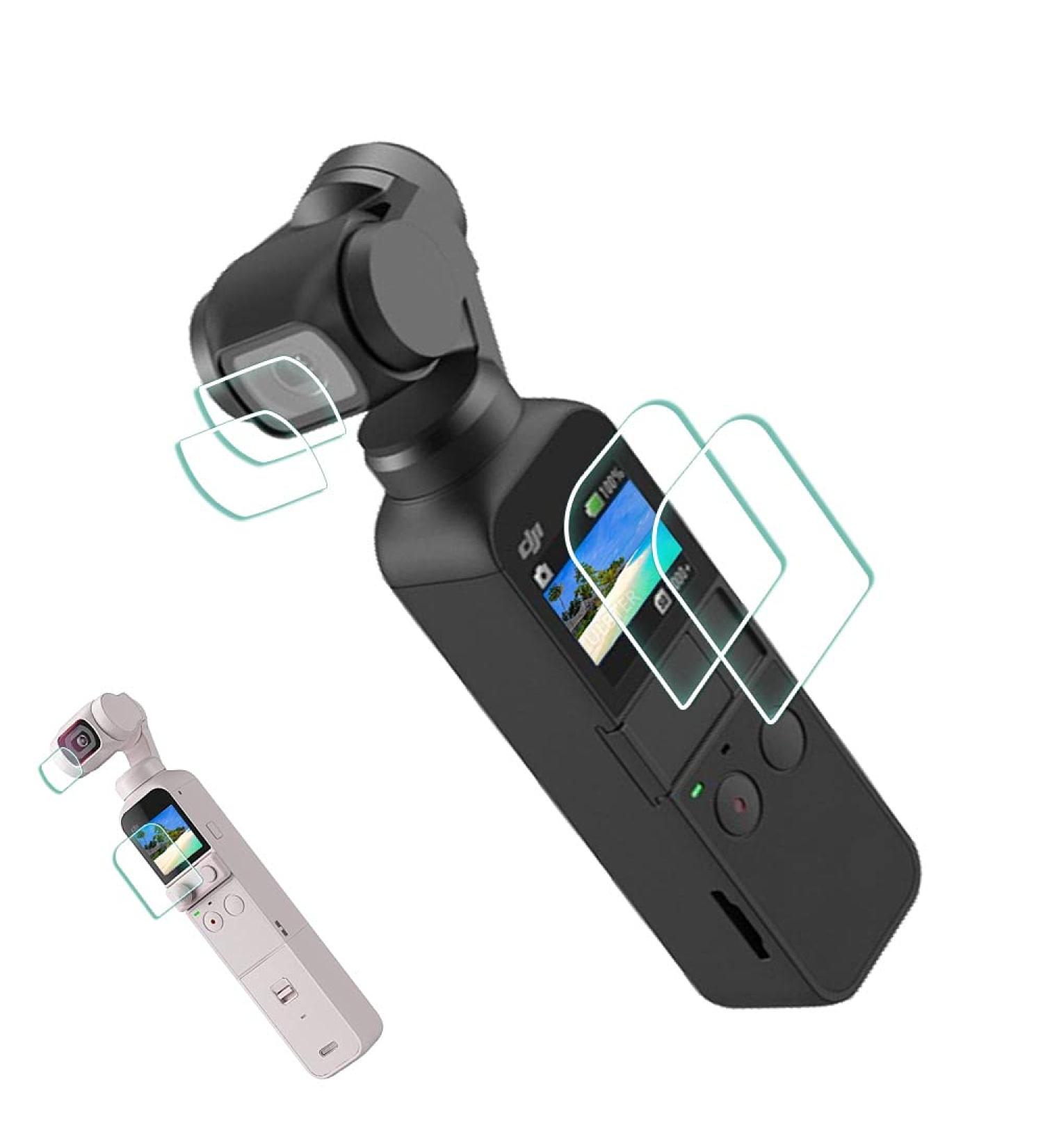 ULBTER Lens Screen Protector for DJI Osmo Pocket 2/1 2+2 Pack - 0.3mm Tempered Glass Cover - Buy Online on GoSupps.com