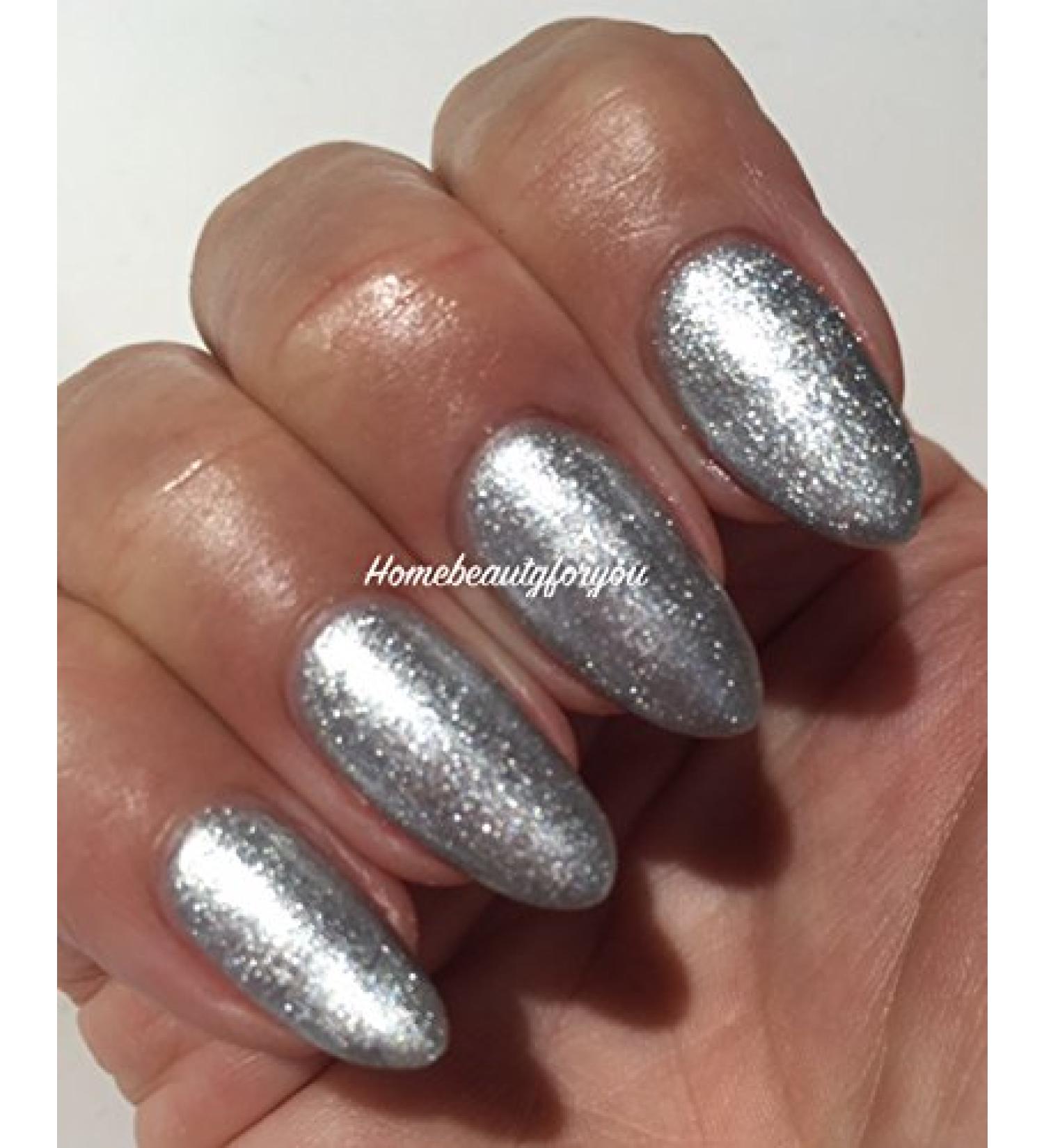 Bluesky Christmas Silver Collection Nail Gel Polish UV LED Soak Off Choose Your Christmas Silver Nail Gel (SILVER SHIMMER GLITTER SPARKLE A18)