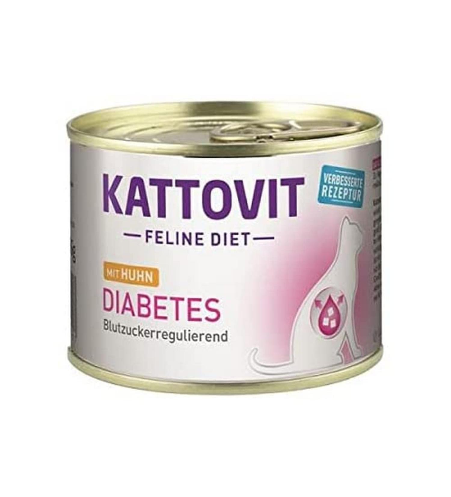 Kattovit Feline Diet Diabetes Chicken 12x185g
