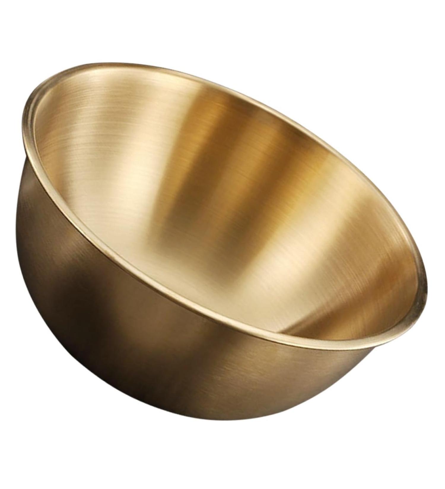 Alipis 2pcs Stainless Noodle Bowl Fruit Salad Daily Use Goldenx2pcs 17X17CMx2pcs - Buy Online on GoSupps.com