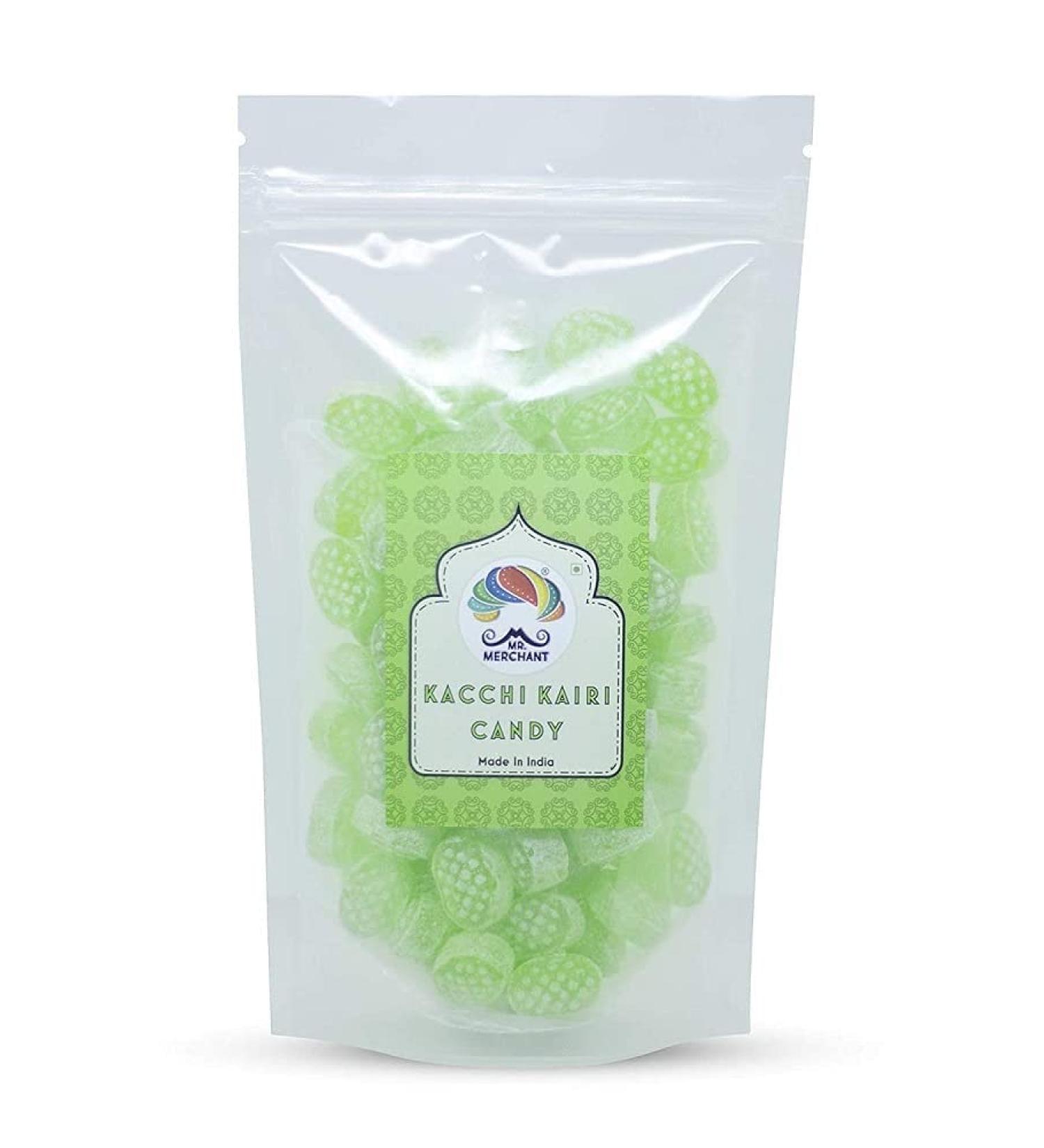 Mr. Merchant Kacchi Kairi Candy Raw Mango 400g Mouth Freshener After-Meal Mukhwas _Packing May Vary