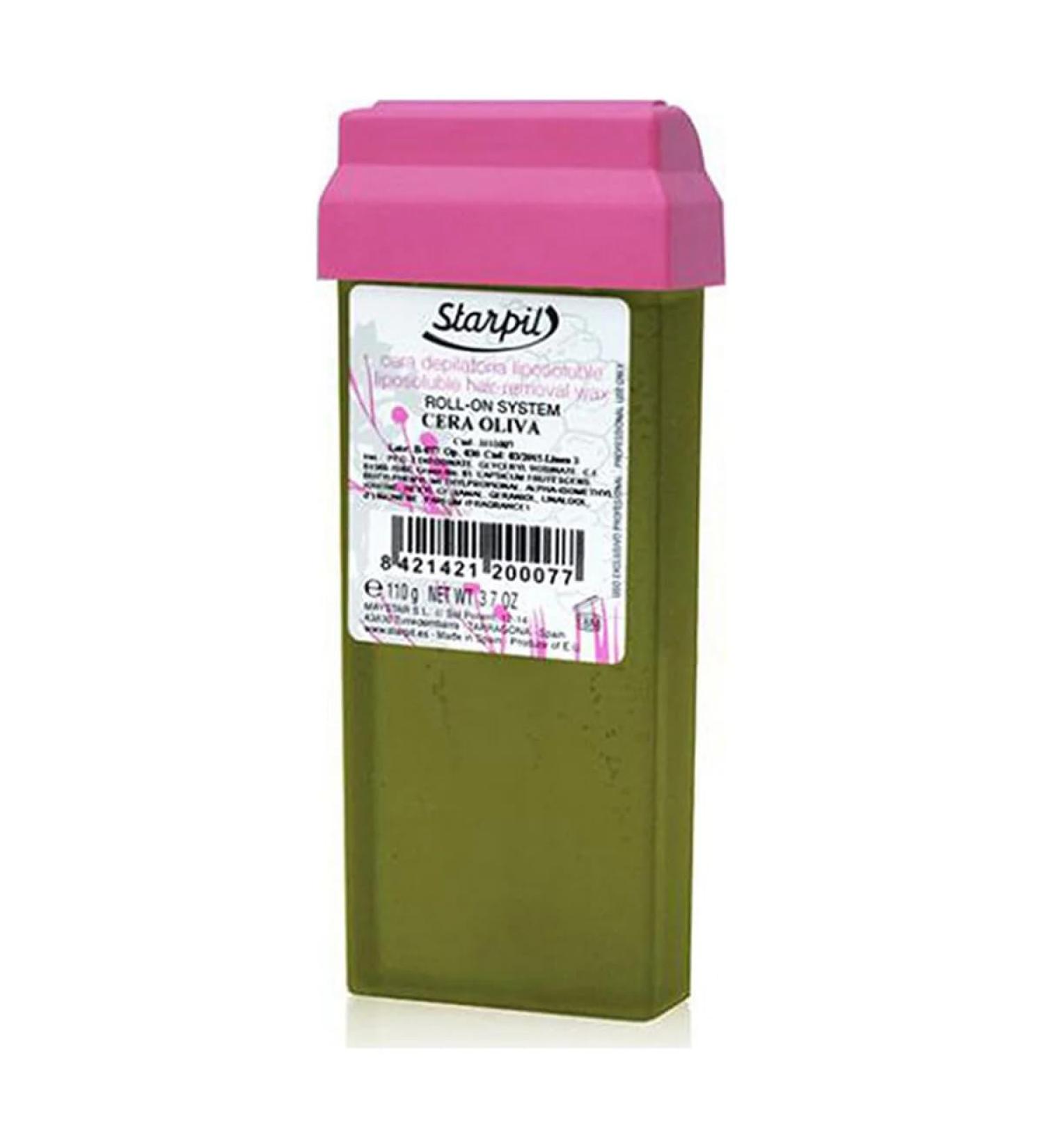 20 pieces of wax Aceite De Oliva Wax Olive Oil Starpil Roll on Cartridges 110g - Pack of 20 cartridges