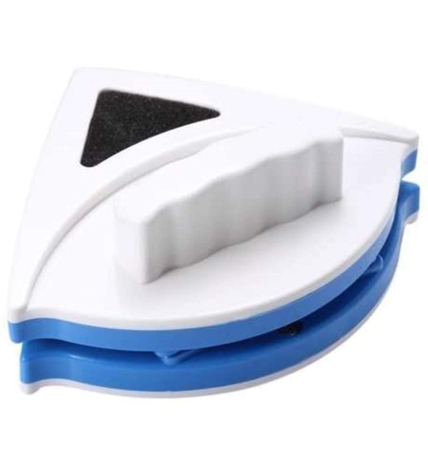 Window Double Side Glass Wiper Cleaner Surface Useful Safe Glass Scraper (Blue) - Buy Online on GoSupps.com