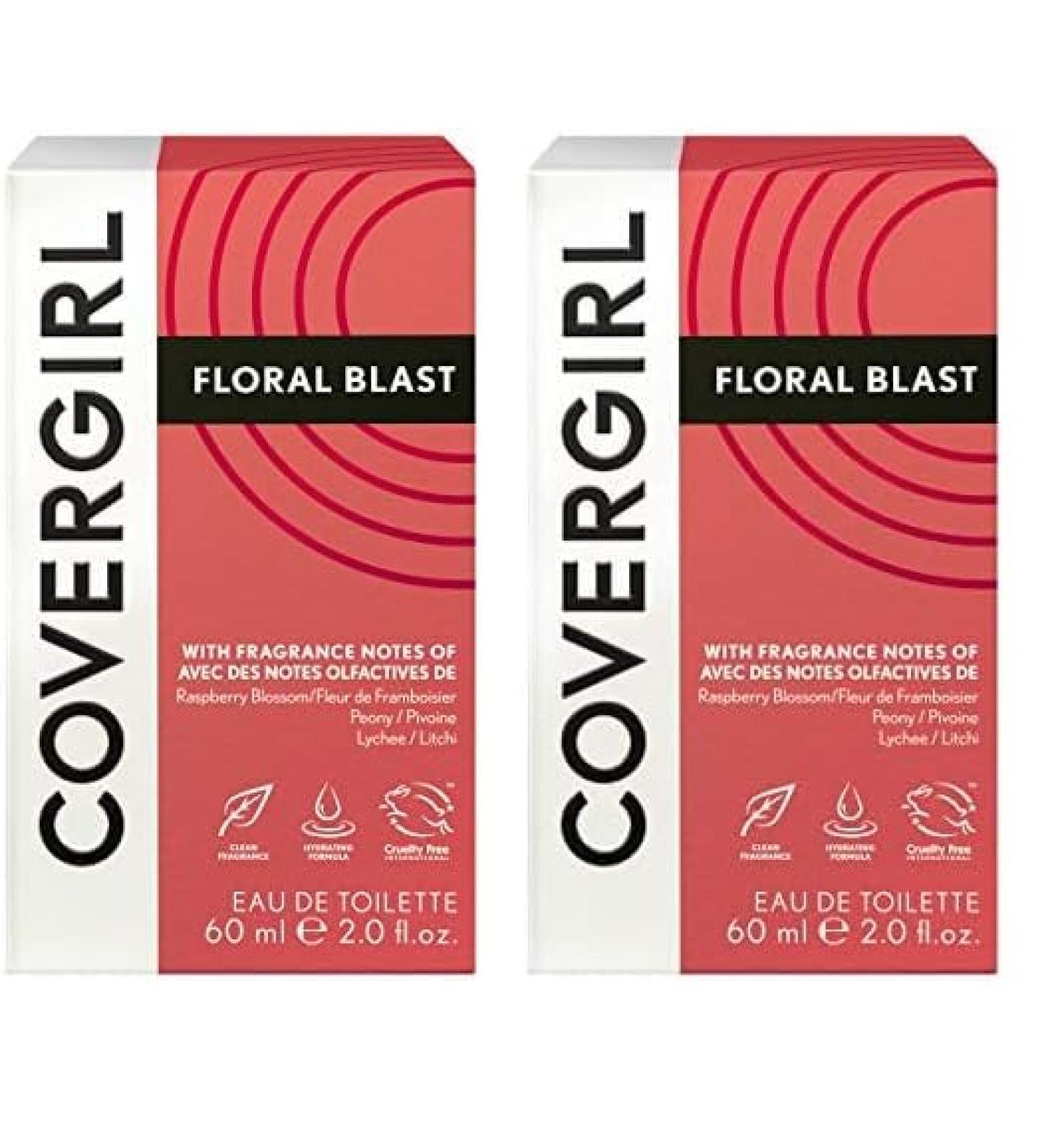 COVERGIRL Floral Blast Eau de Toilette 2.0 Fl Oz (Pack of 2) 2 Fl Oz (Pack of 2) - Buy Online on GoSupps.com