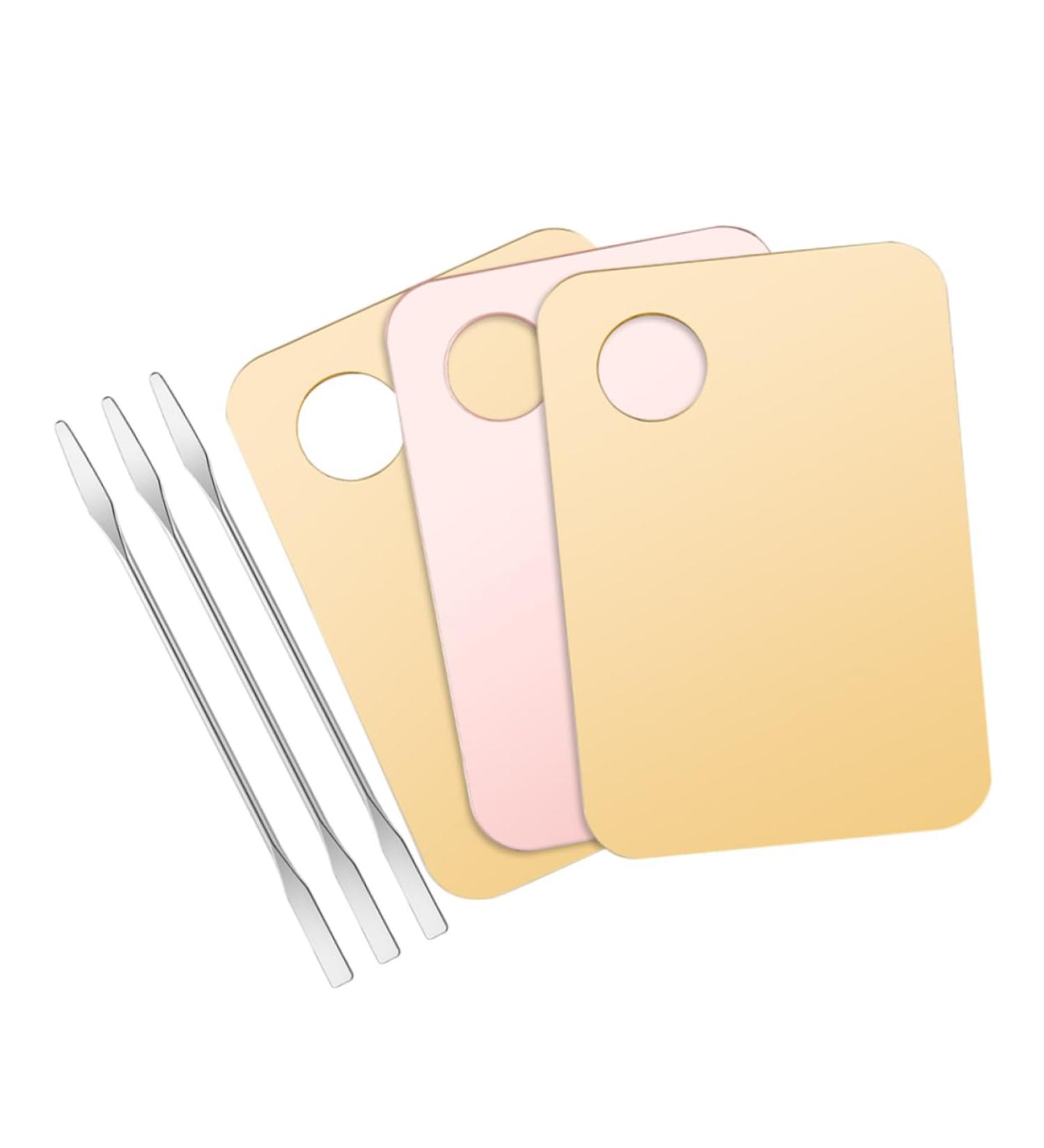 Didiseaon 3 Sets Makeup Palette Tools - Acrylic Foundation Blending & Mixing Palette for Professional Cosmetic Application - Buy Online on GoSupps.com