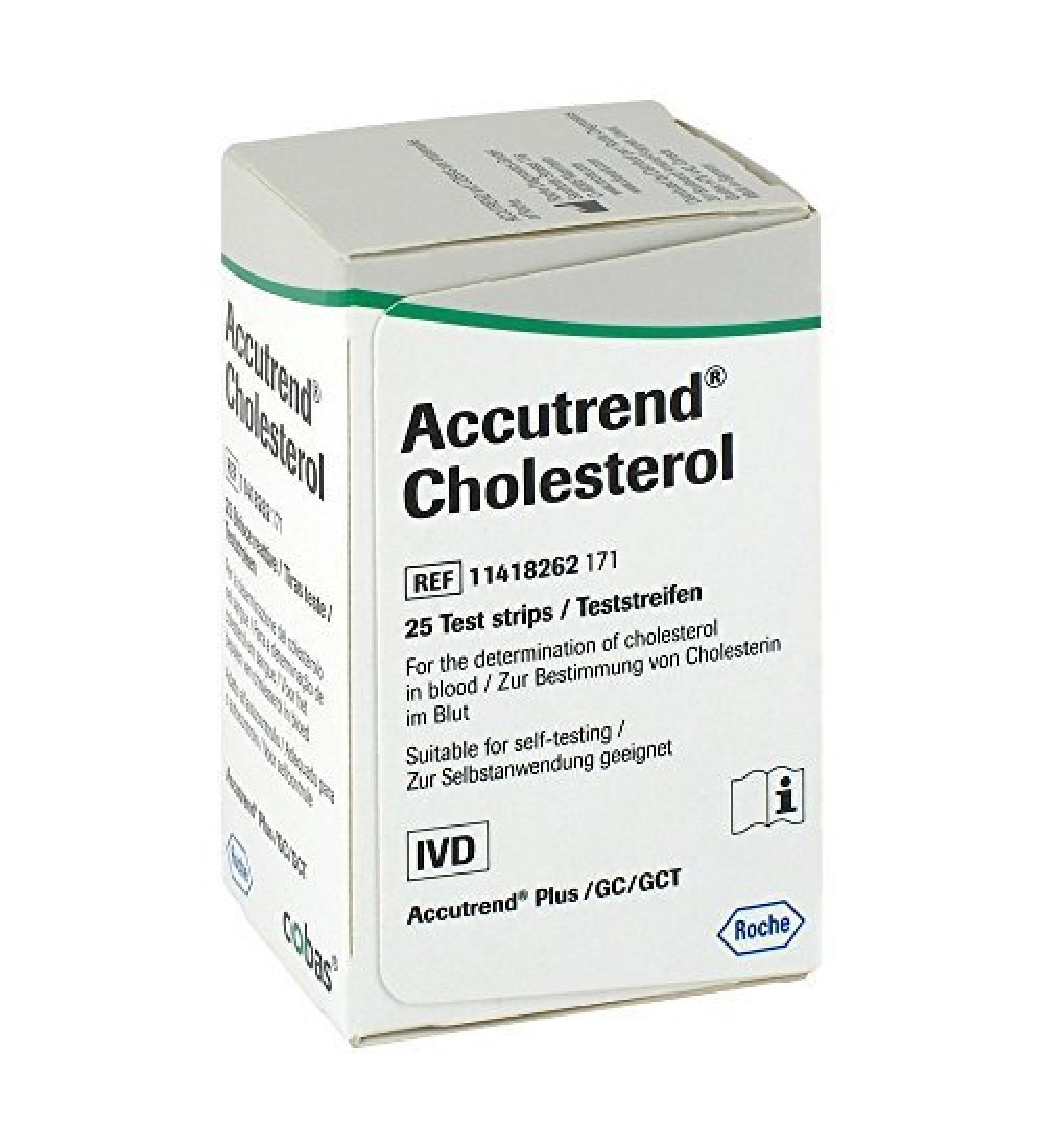 Accutrend Cholesterol Test Strips (x25) by Steroplast