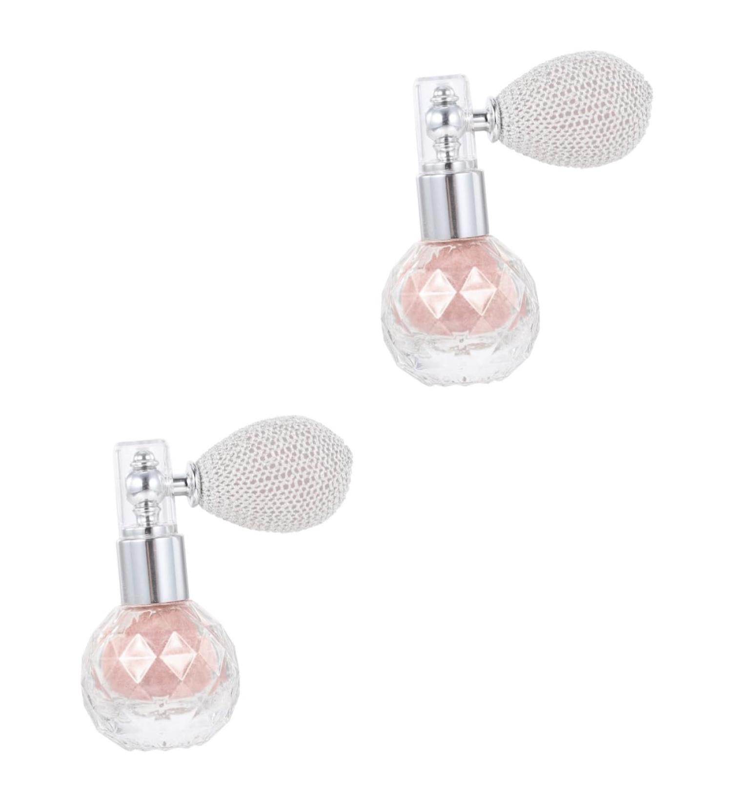 Beavorty Body Glitter Spray 2 Pcs Body Air Bag Powder Highlighters Shimmer Powder Makeup Powder Sprayer Bride Powder Bottle Face Pinkx2pcs mediumx2pcs - Buy Online on GoSupps.com