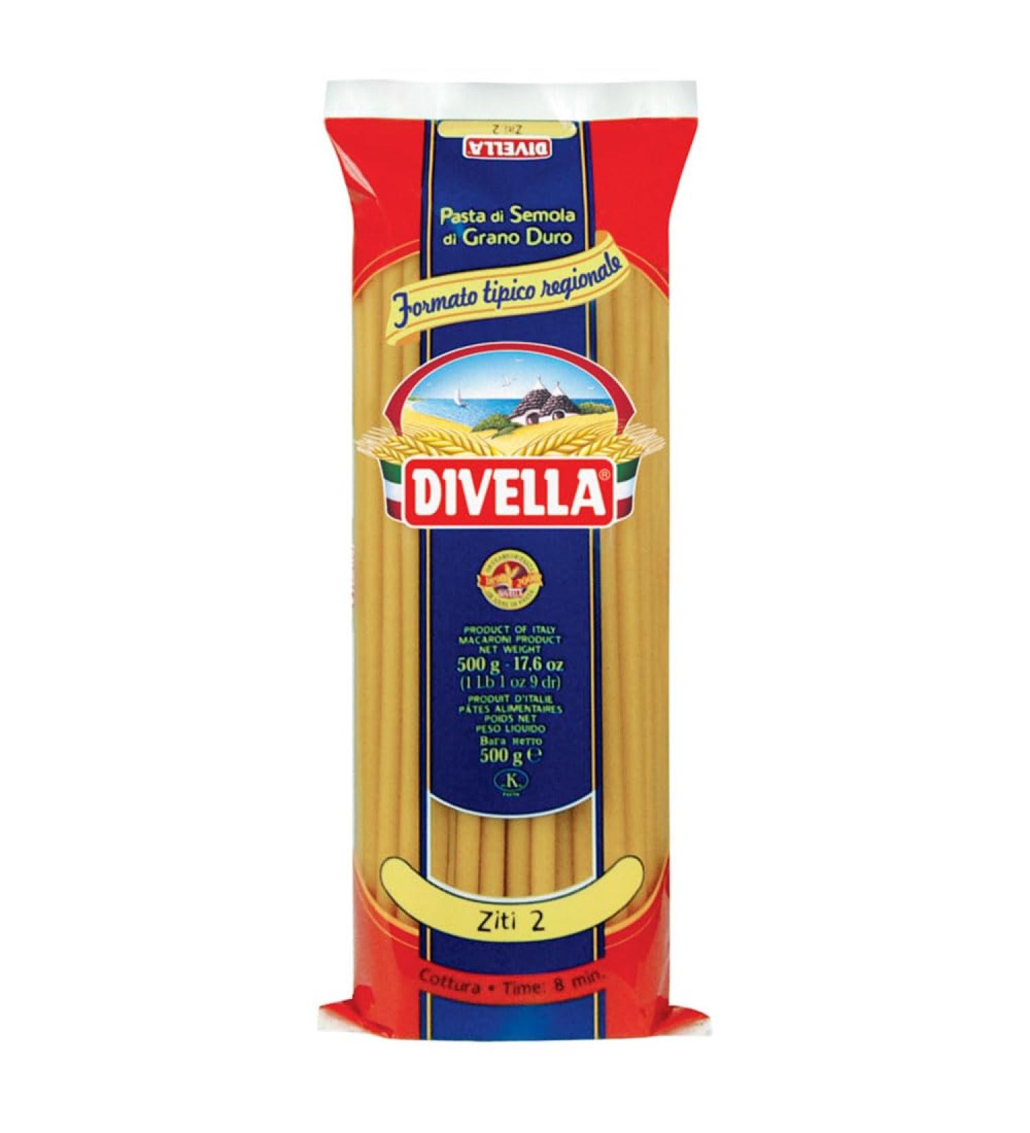 DIVELLA ZITI 500 gr. (5 boxes of 500 g)