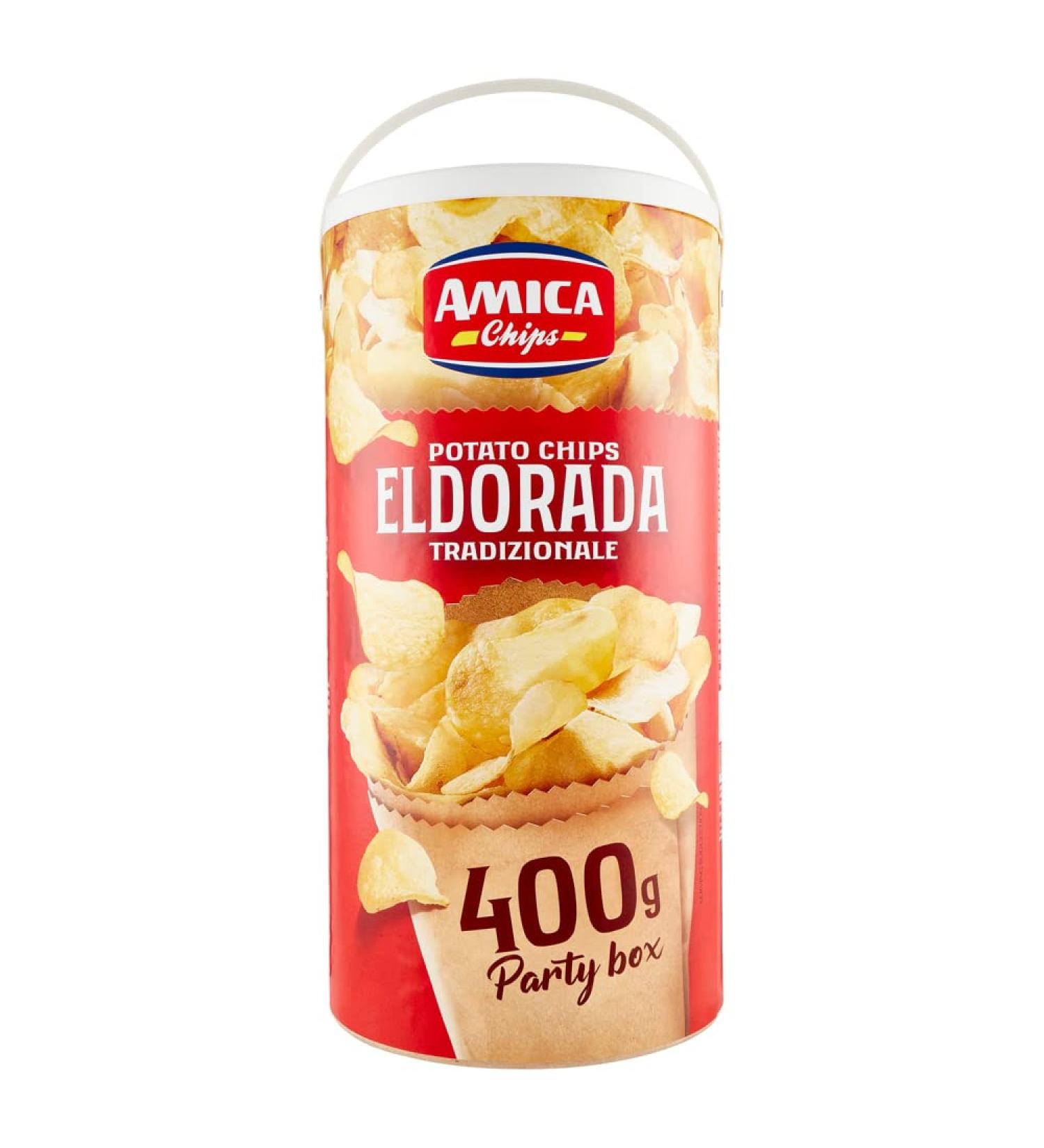  Italian Gourmet E.R. Amica Eldorada Classica Pack of 3 salted potato chips 400g - Buy Online on GoSupps.com