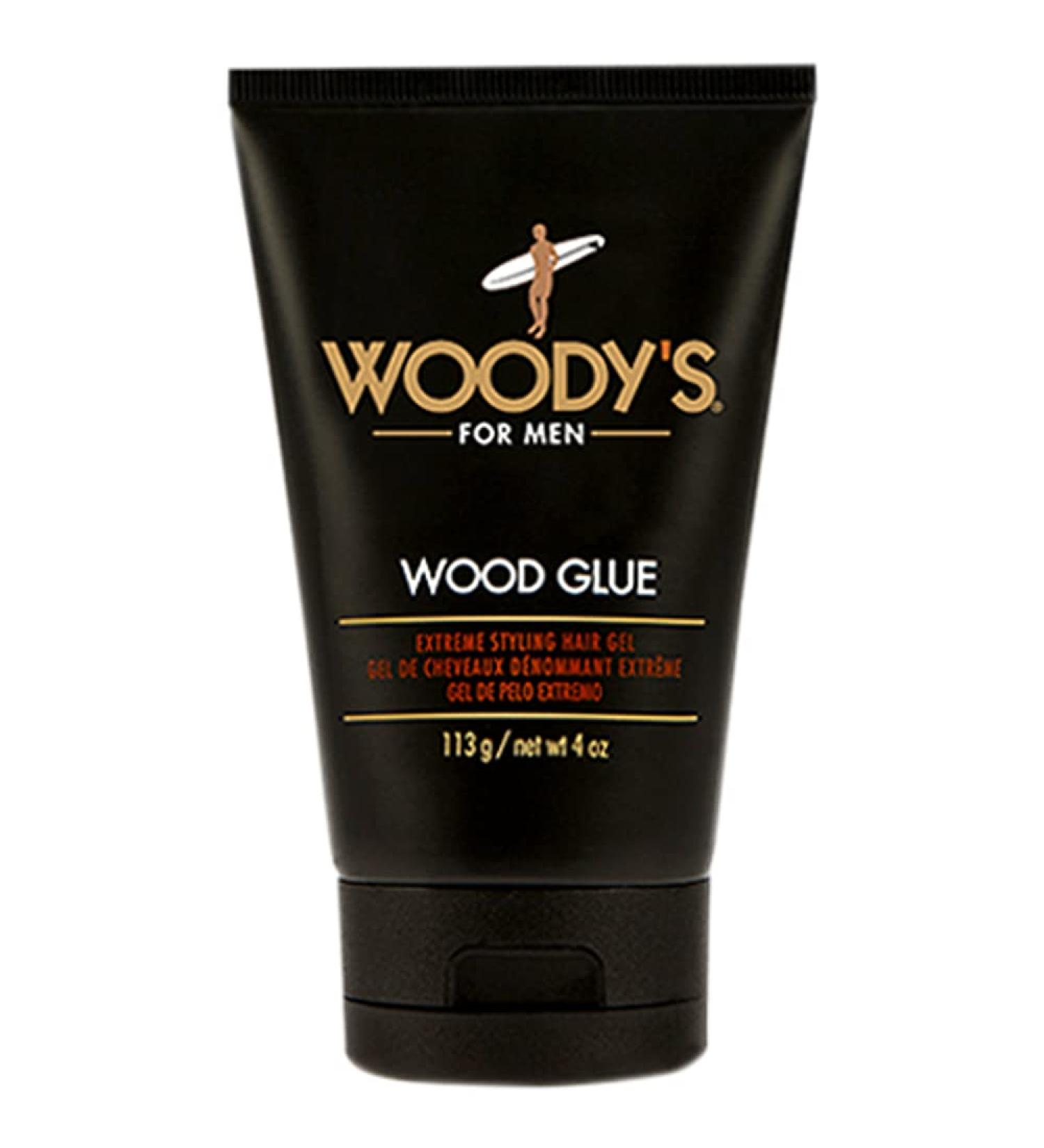 Woody's Wood Glue Extreme Styling Gel for Men - Long-Lasting Hold, No Flaking, Quick-Drying - 4 oz - Buy Online on GoSupps.com