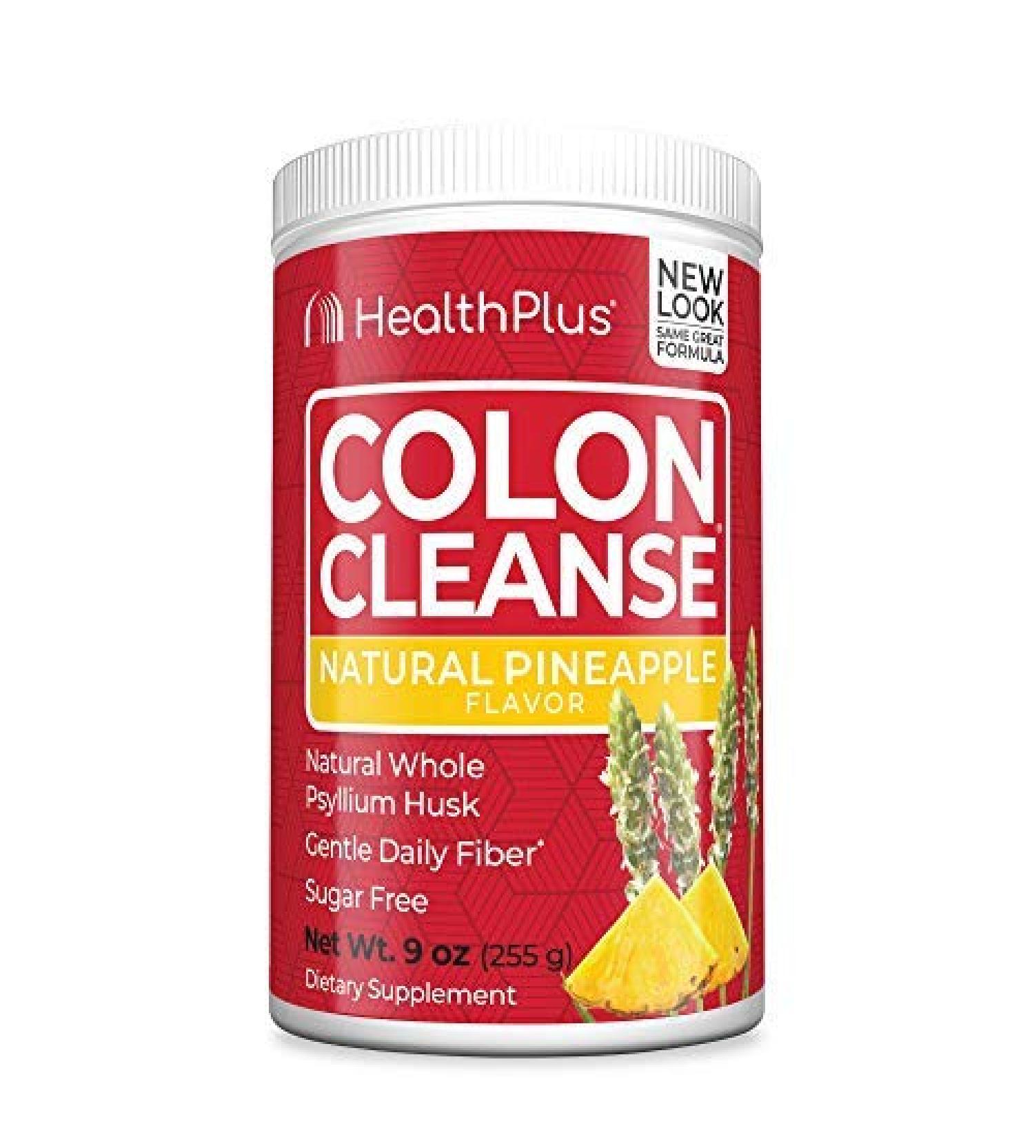 Health Plus Colon Cleanse - Natural Fiber Detox - Gluten Free Pineapple Flavor, 36 Servings - Buy Online on GoSupps.com