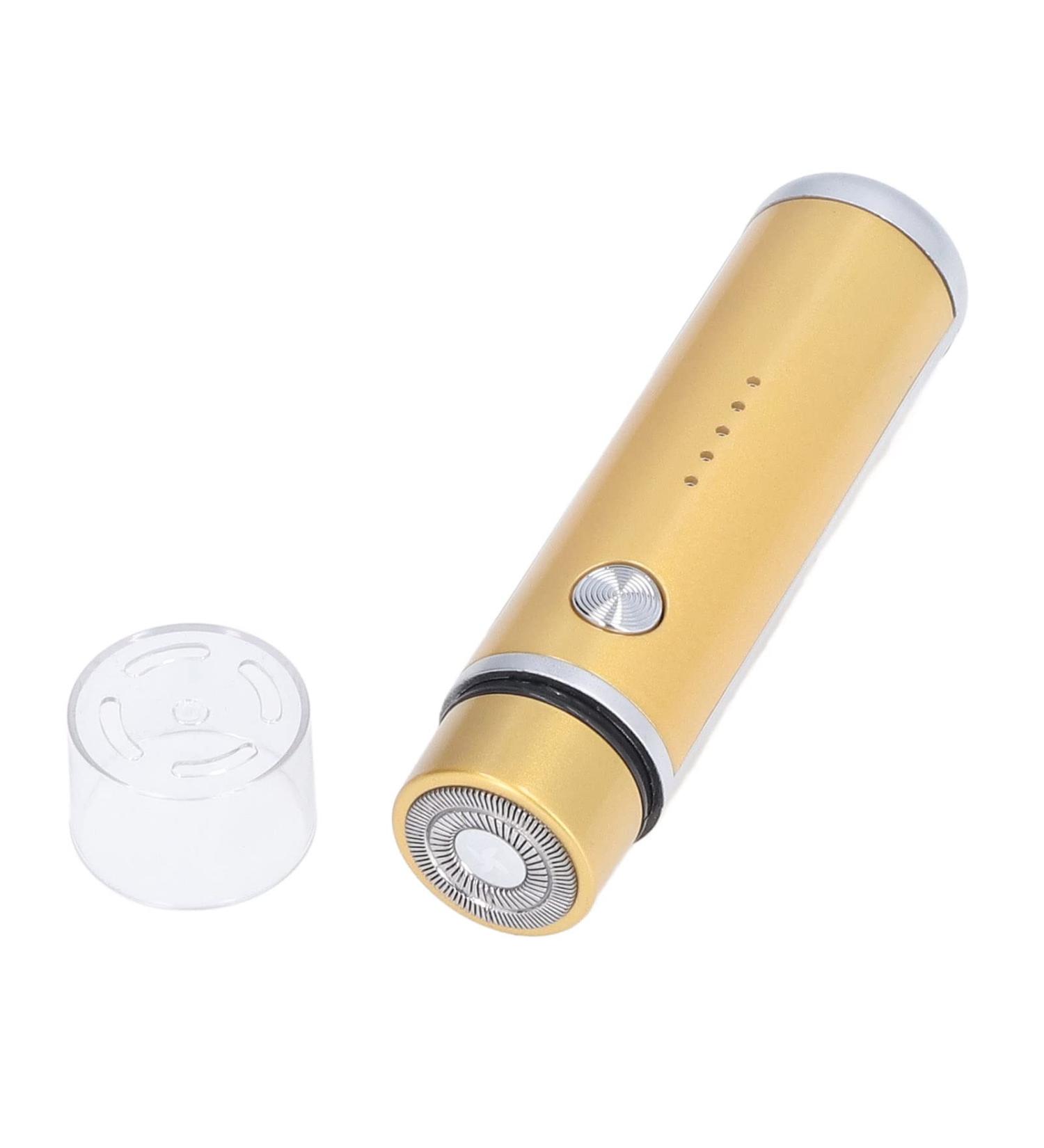 Mini USB Shaver Hypoallergenic Electric Shaver for Men (Gold) - Buy Online on GoSupps.com